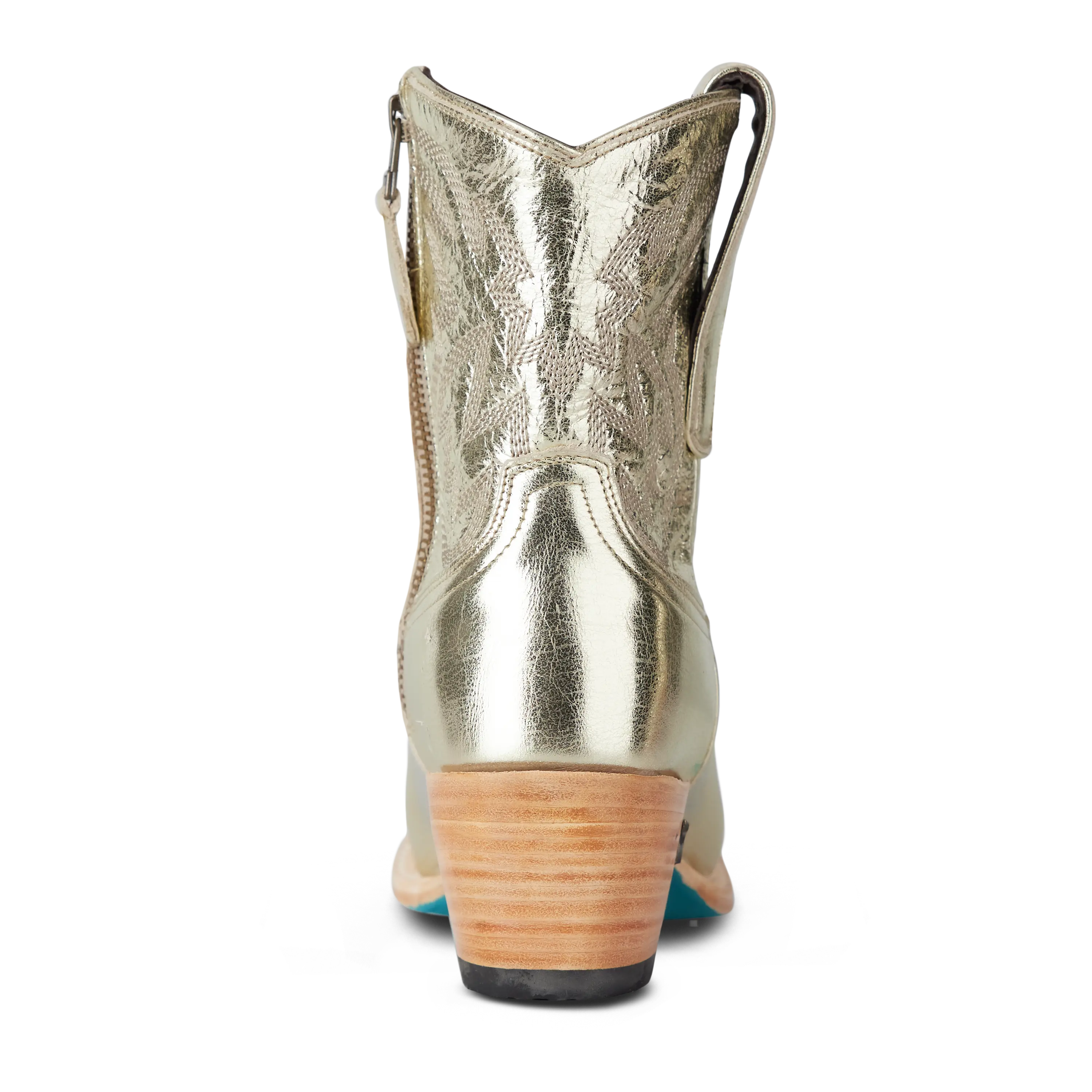 Smokeshow Bootie - Champagne Metallic Ladies Bootie Western Fashion by Lane