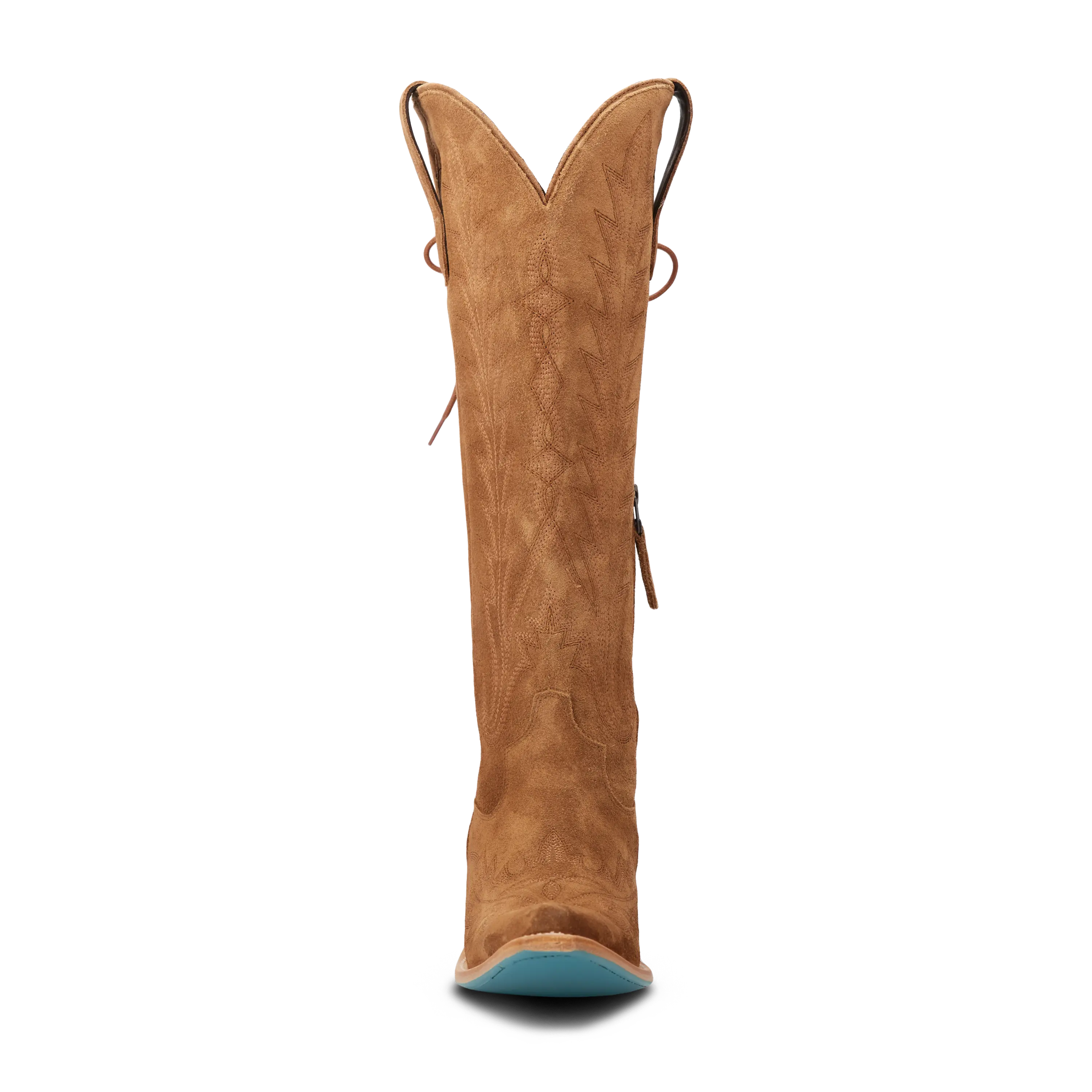 Lexington Knee High Corset - Toffee Suede Ladies Boot Western Fashion by Lane