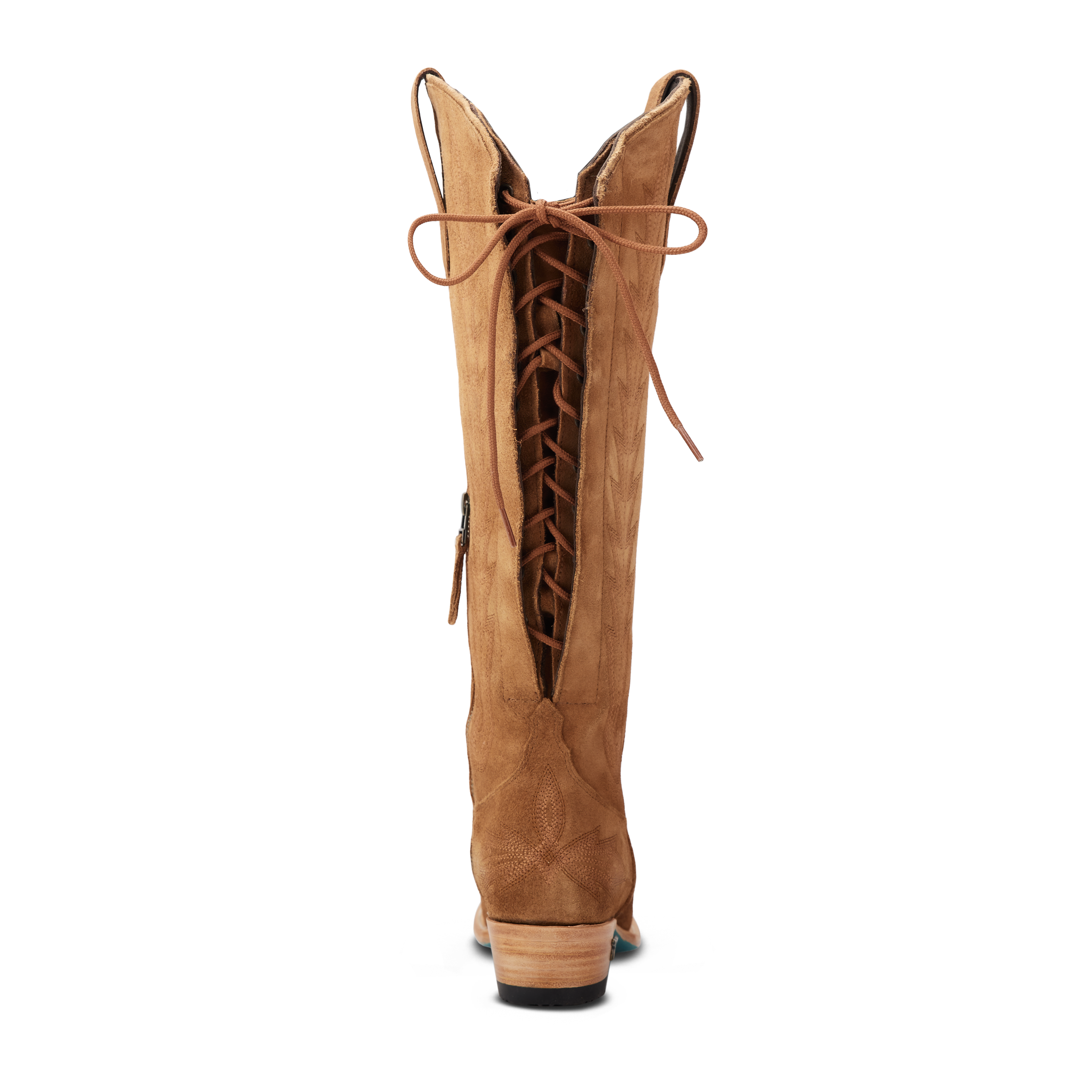 Lexington Knee High Corset - Toffee Suede Ladies Boot Western Fashion by Lane