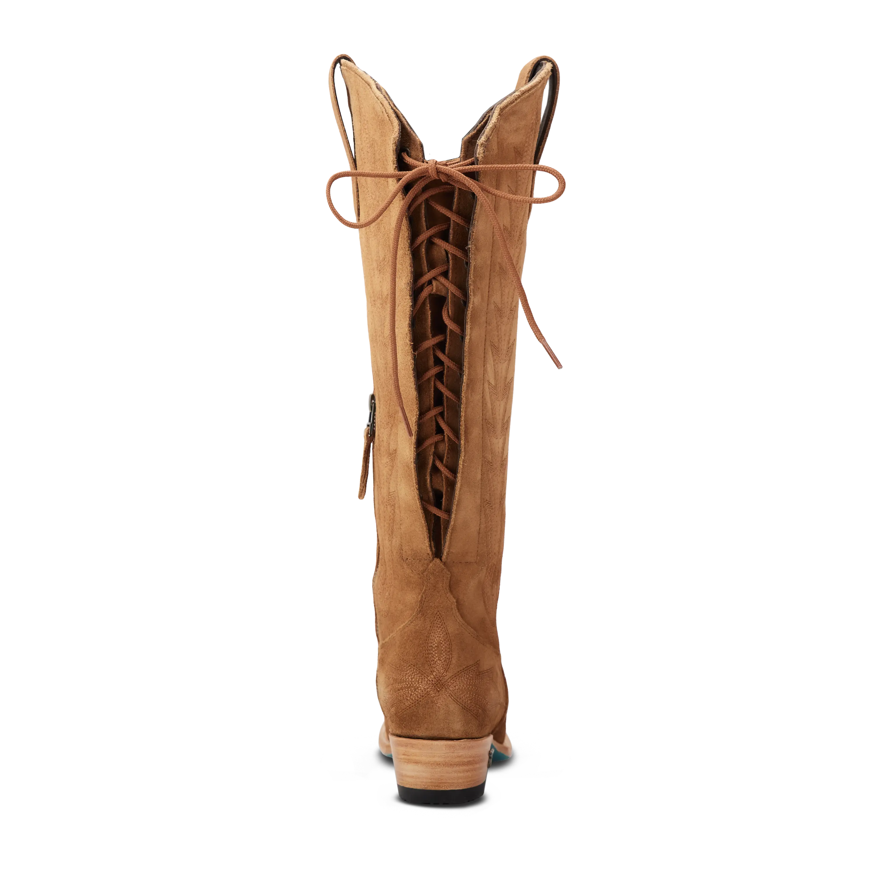Lexington Knee High Corset - Toffee Suede Ladies Boot Western Fashion by Lane