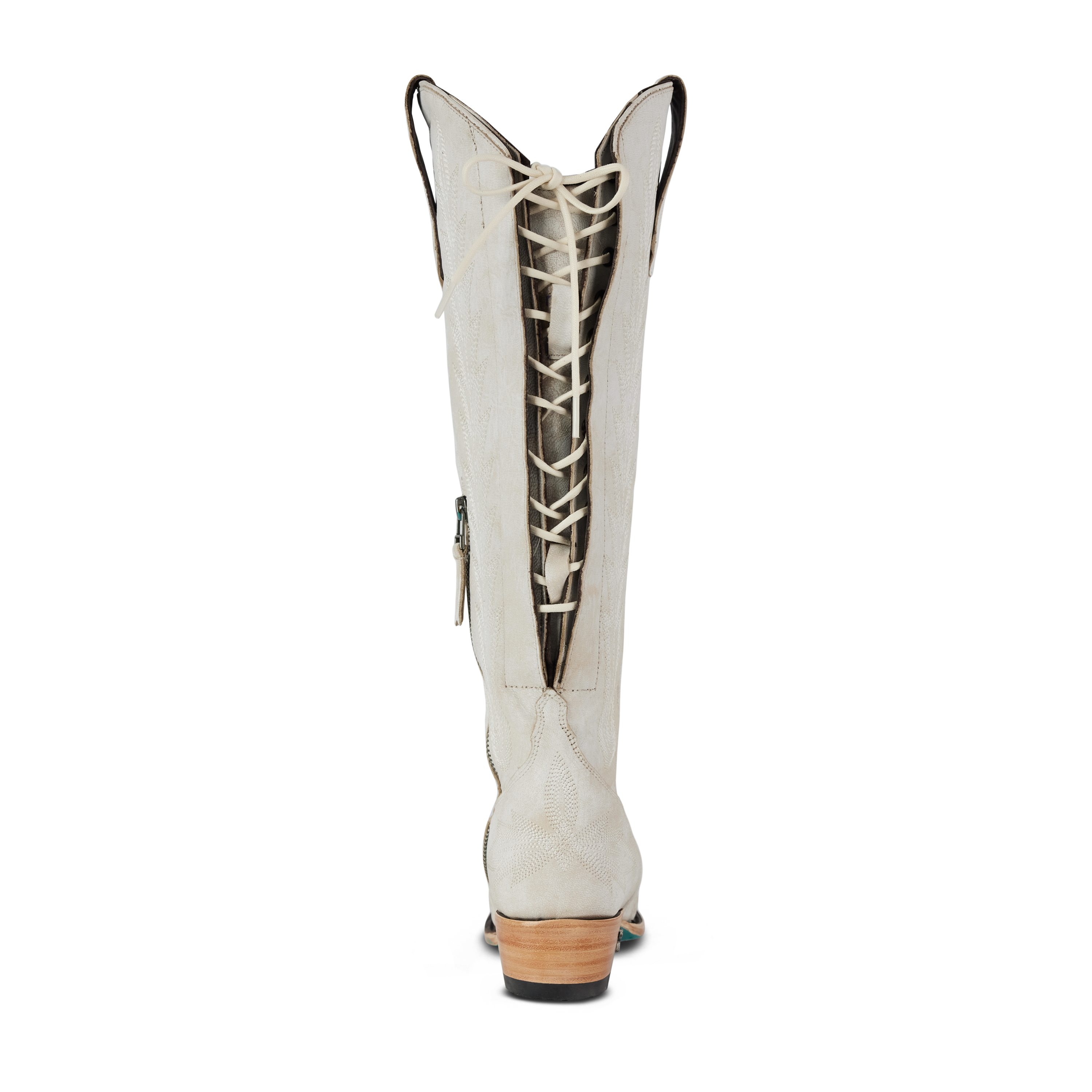 Lexington Knee High Corset - Ceramic Crackle Ladies Boot Western Fashion by Lane