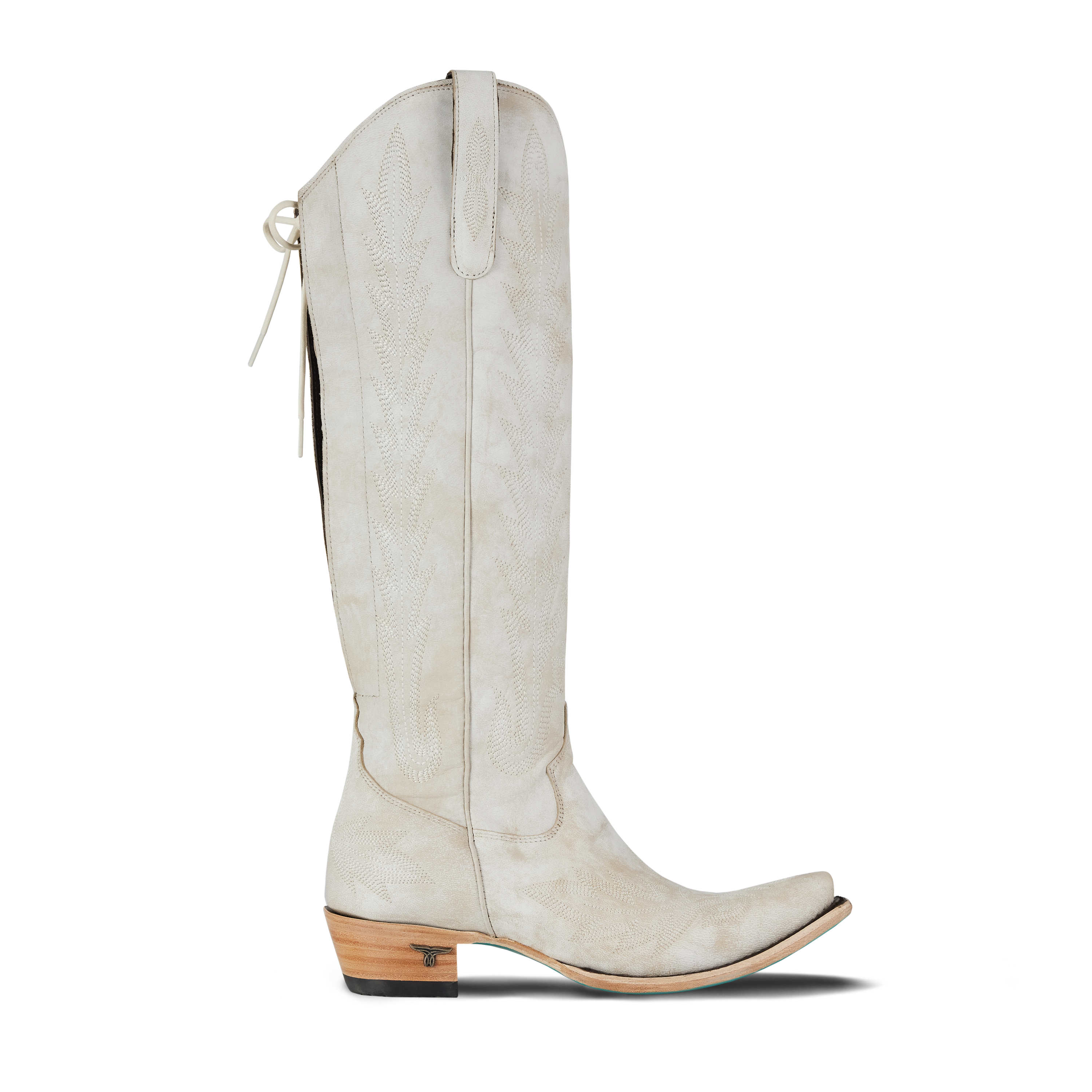 Lexington Knee High Corset - Ceramic Crackle Ladies Boot Western Fashion by Lane