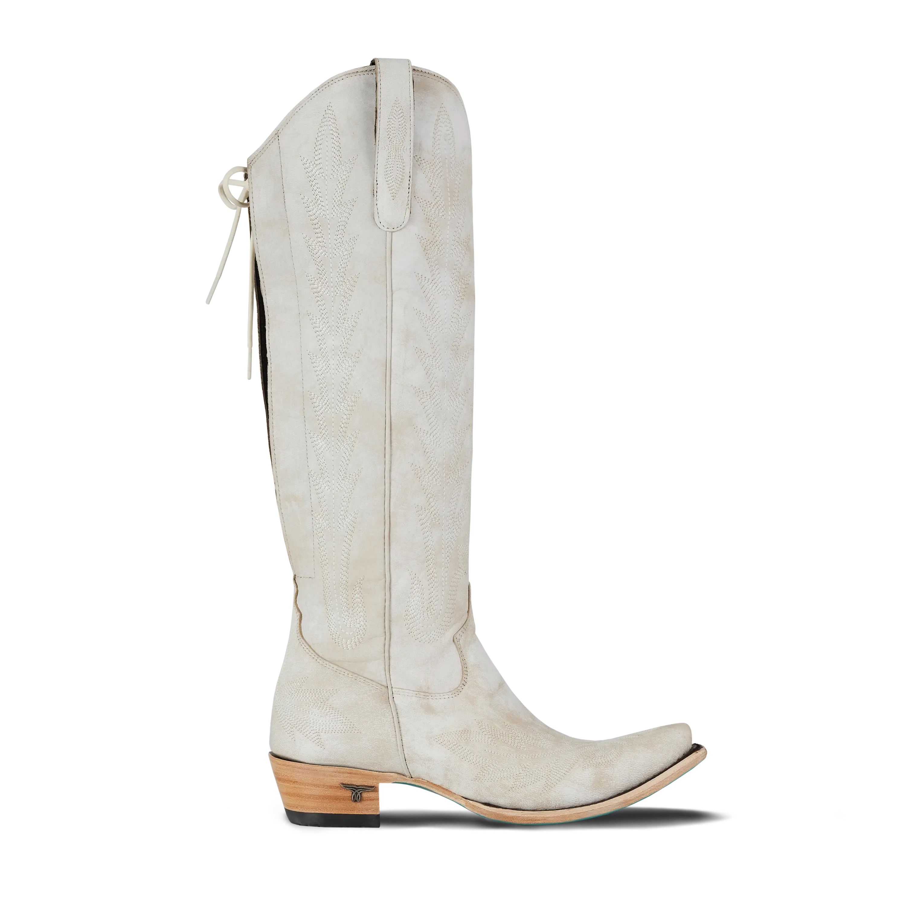 Lexington Knee High Corset - Ceramic Crackle Ladies Boot Western Fashion by Lane