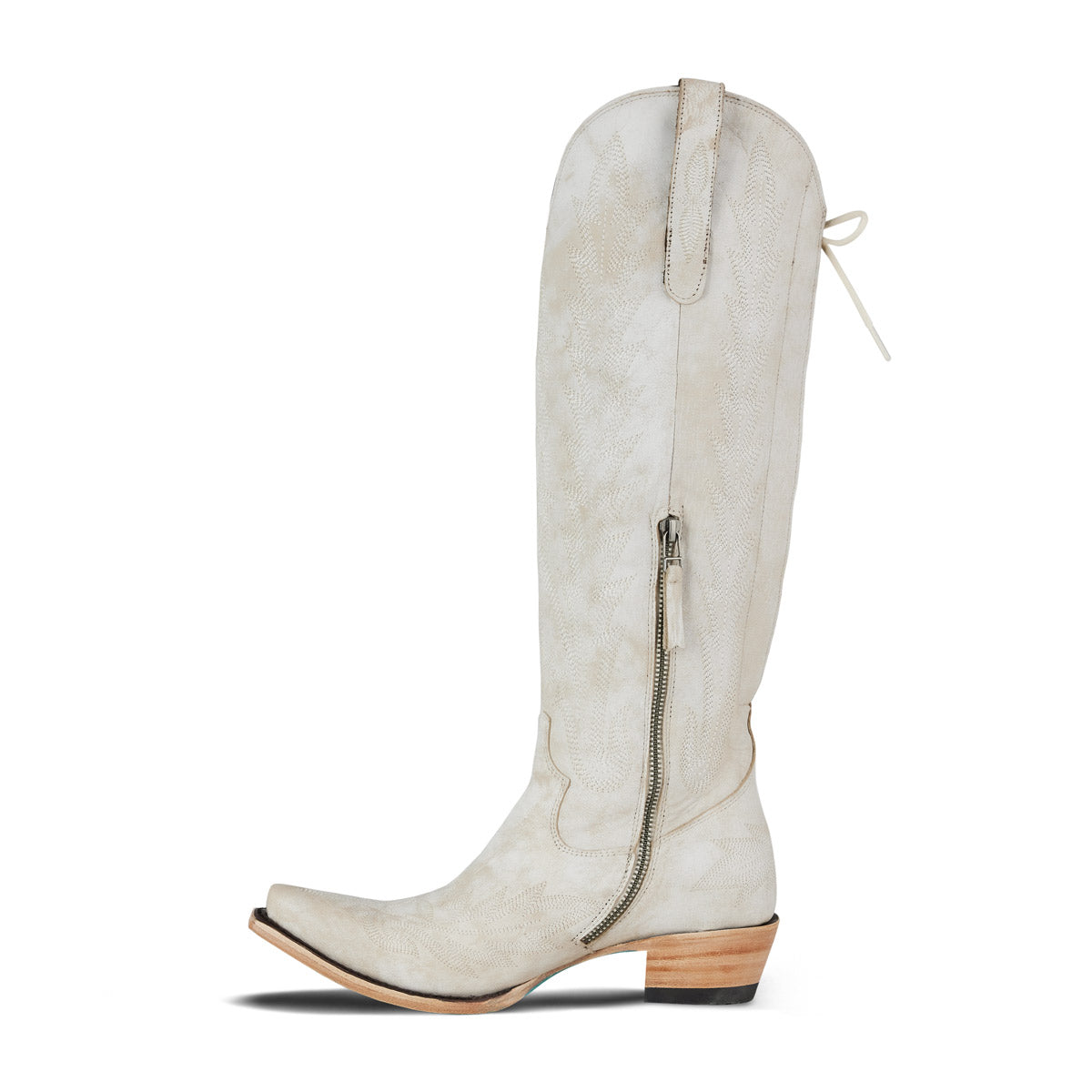 Lexington Knee High Corset - Ceramic Crackle Ladies Boot Western Fashion by Lane