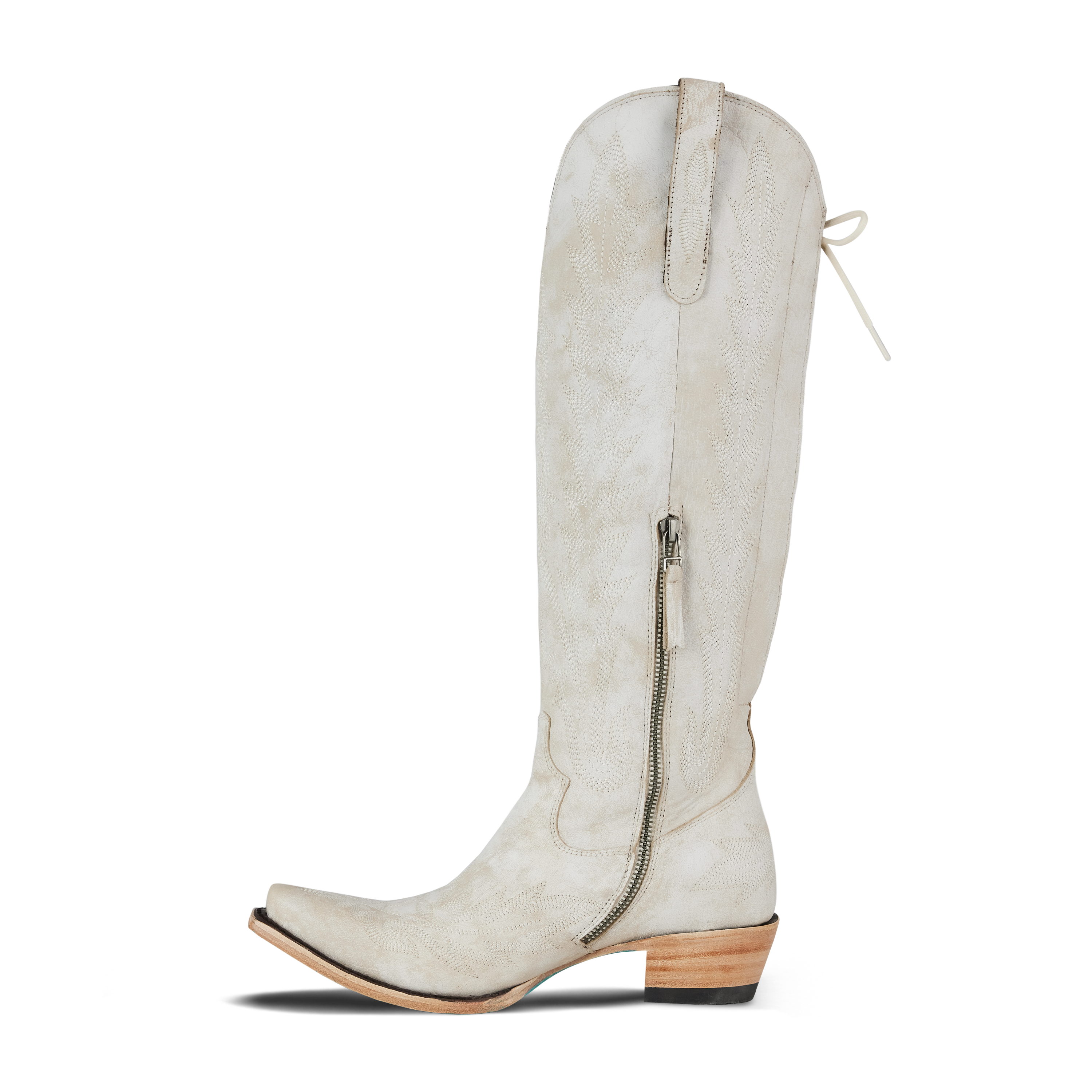 Lexington Knee High Corset - Ceramic Crackle Ladies Boot Western Fashion by Lane