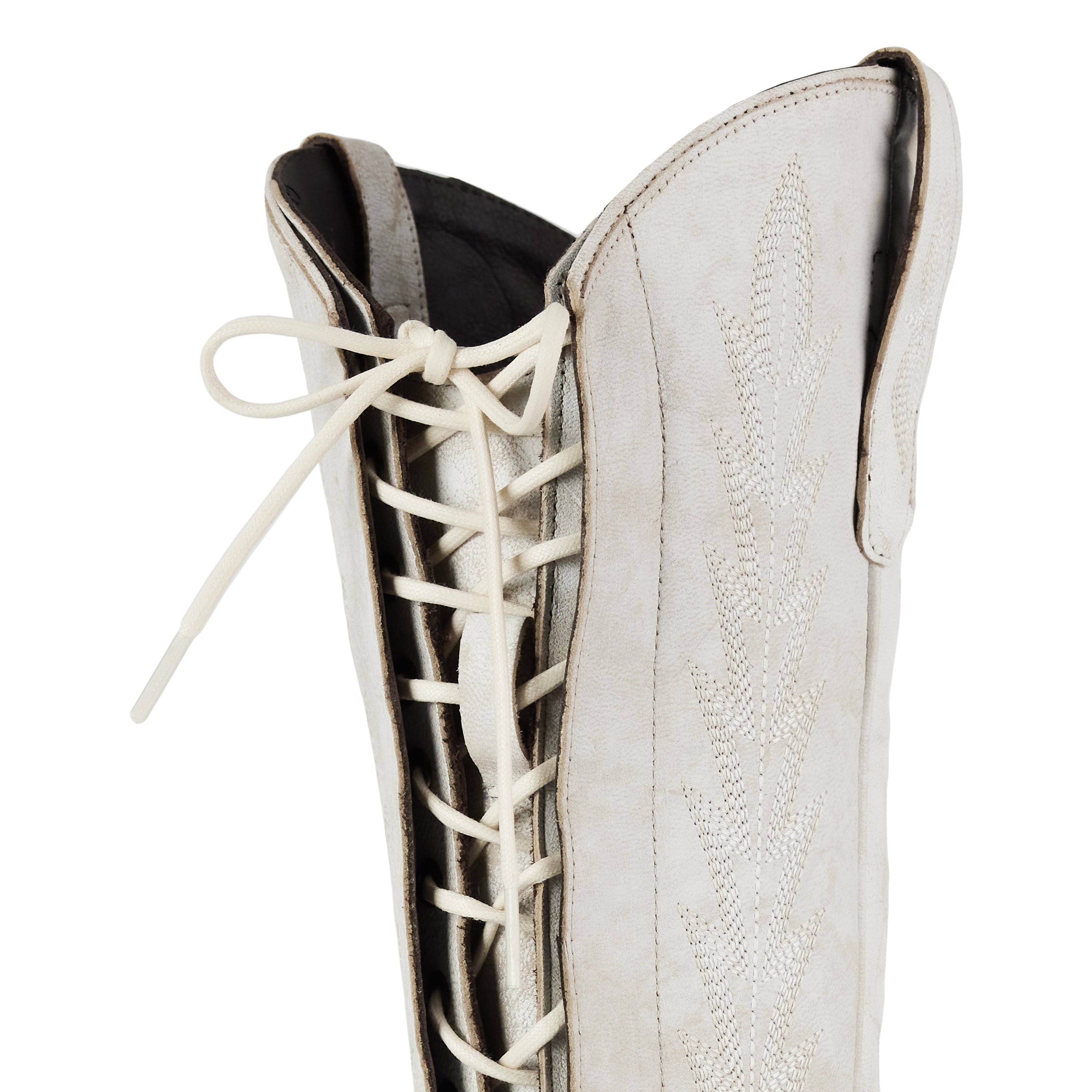 Lexington Knee High Corset - Ceramic Crackle Ladies Boot Western Fashion by Lane