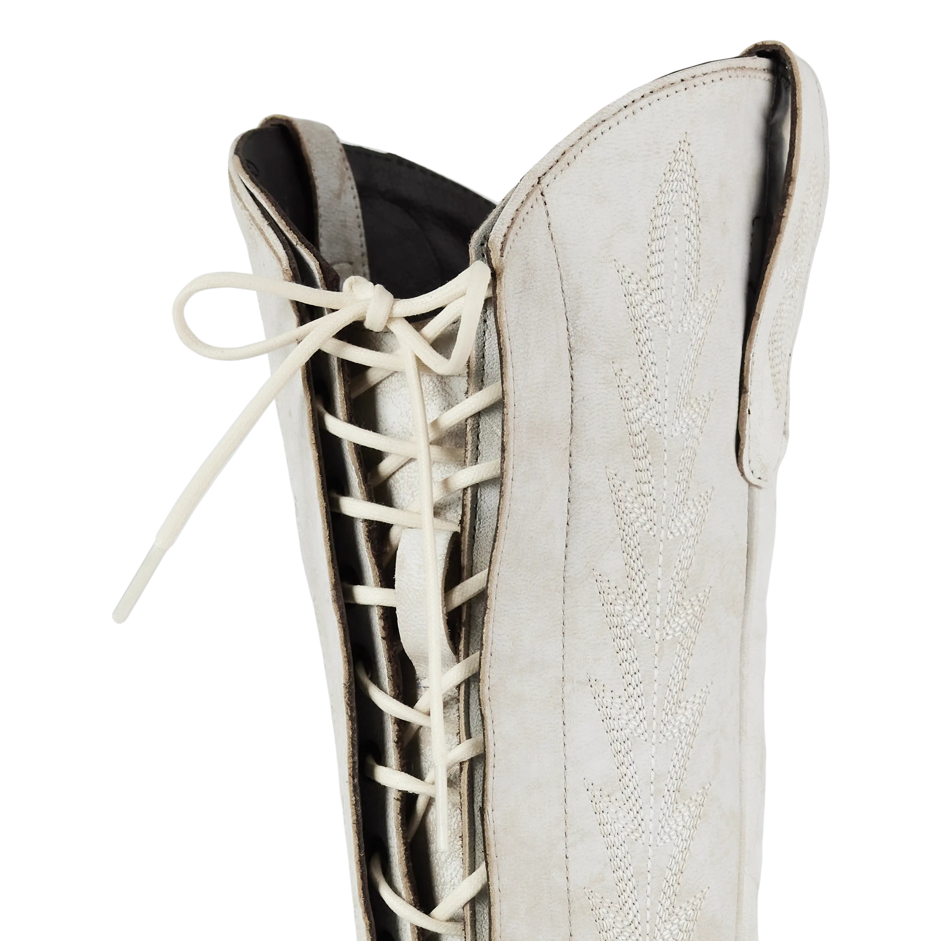 Lexington Knee High Corset - Ceramic Crackle Ladies Boot Western Fashion by Lane