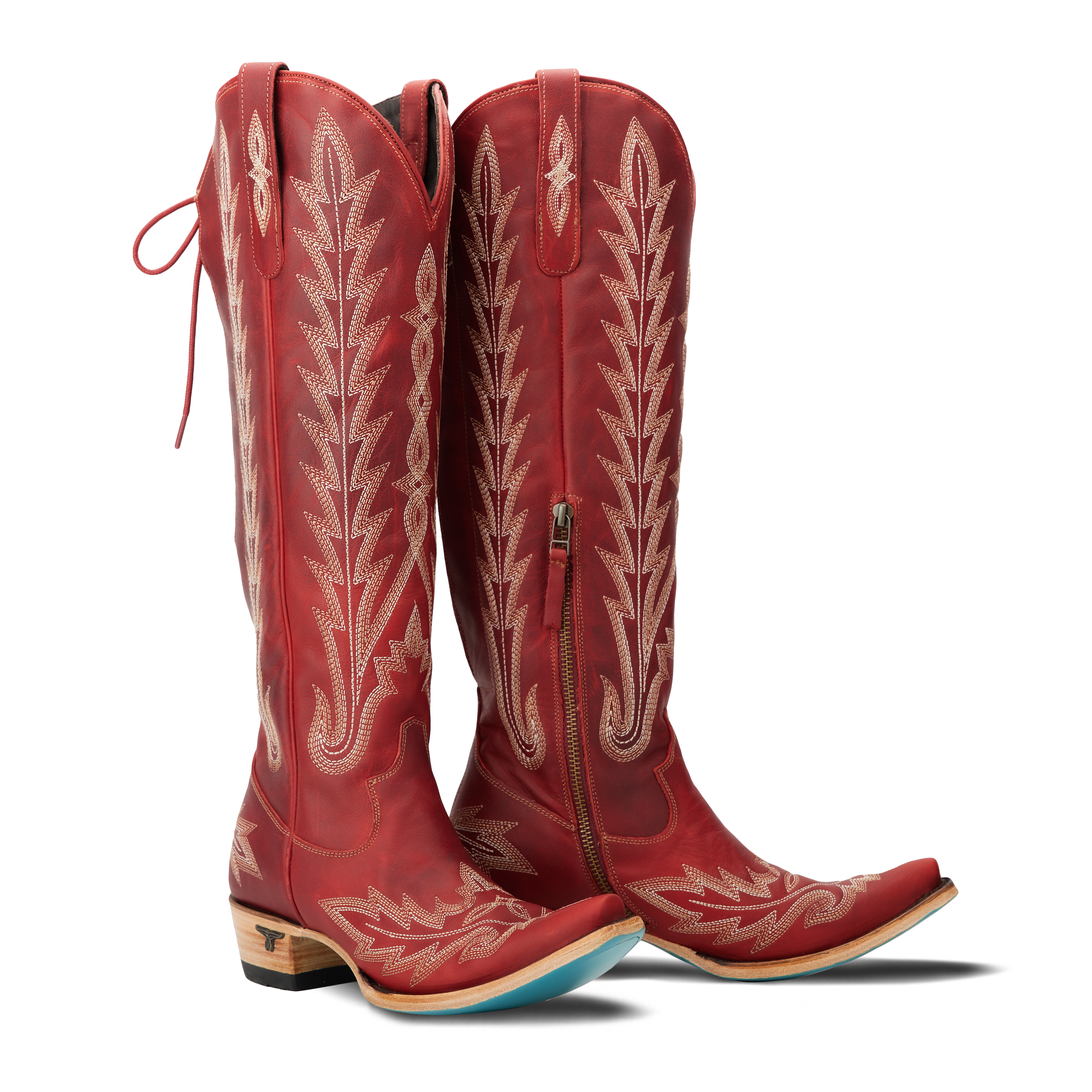 Lexington Knee High Corset - Smoldering Ruby Ladies Boot Western Fashion by Lane