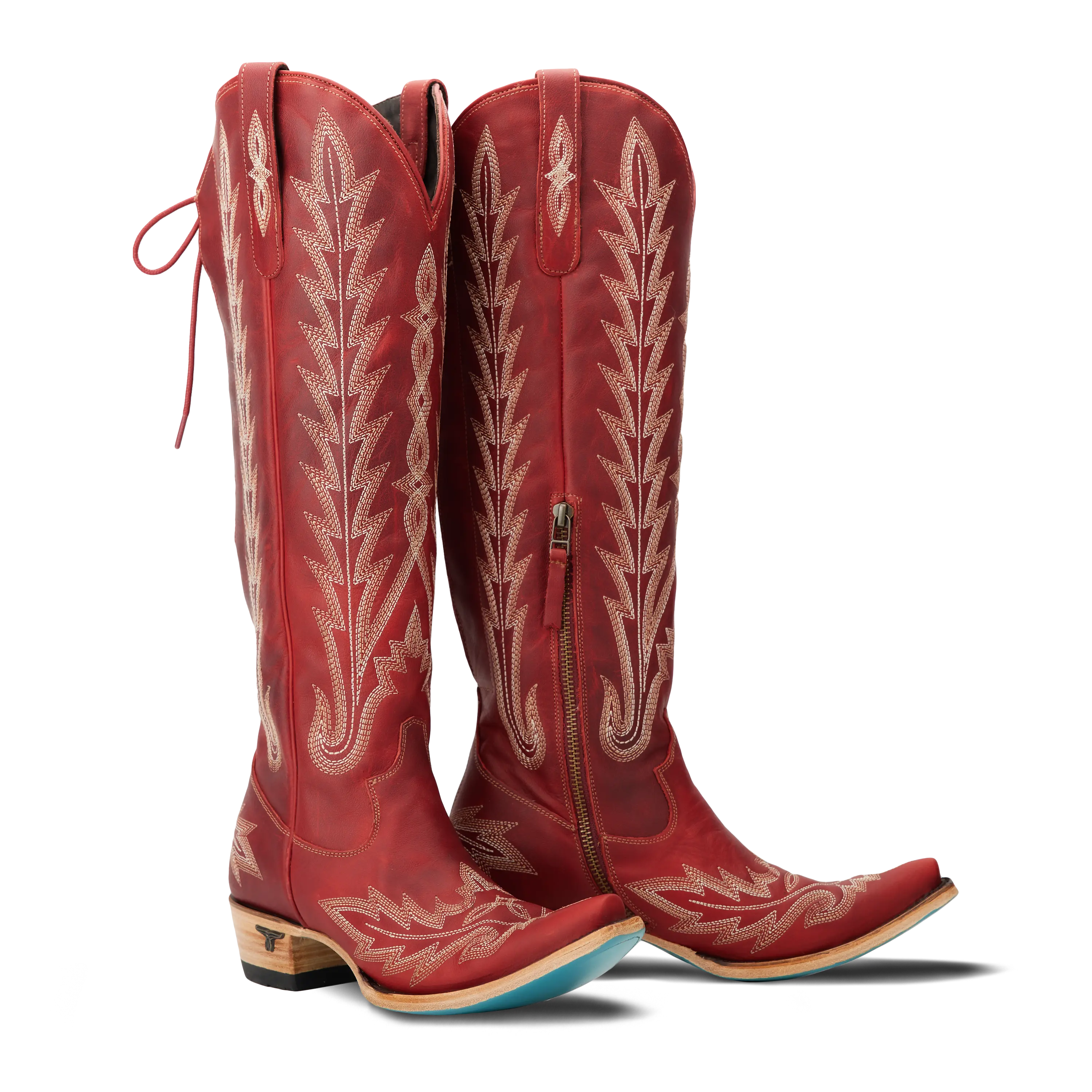 Lexington Knee High Corset - Smoldering Ruby Ladies Boot Western Fashion by Lane
