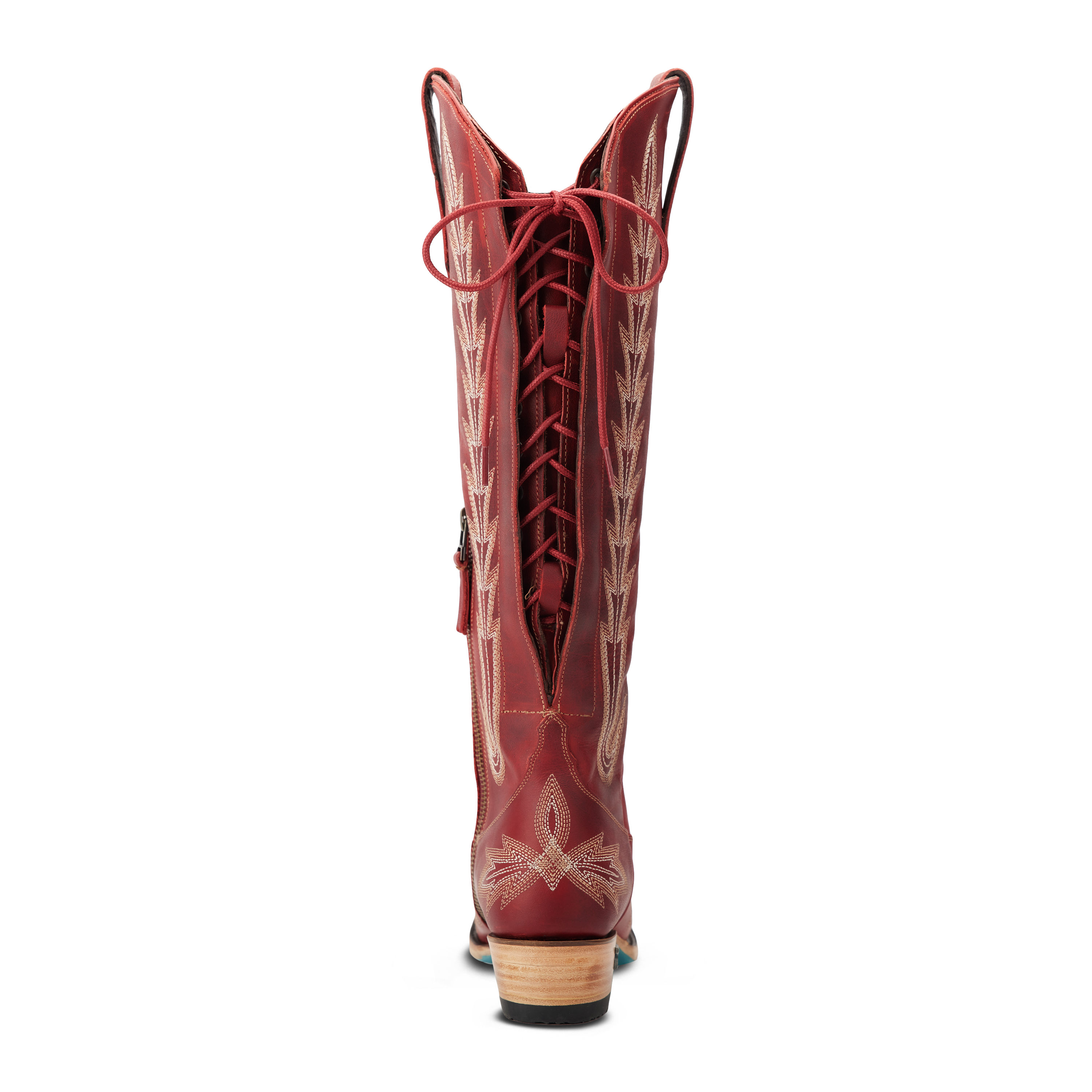 Lexington Knee High Corset - Smoldering Ruby Ladies Boot Western Fashion by Lane