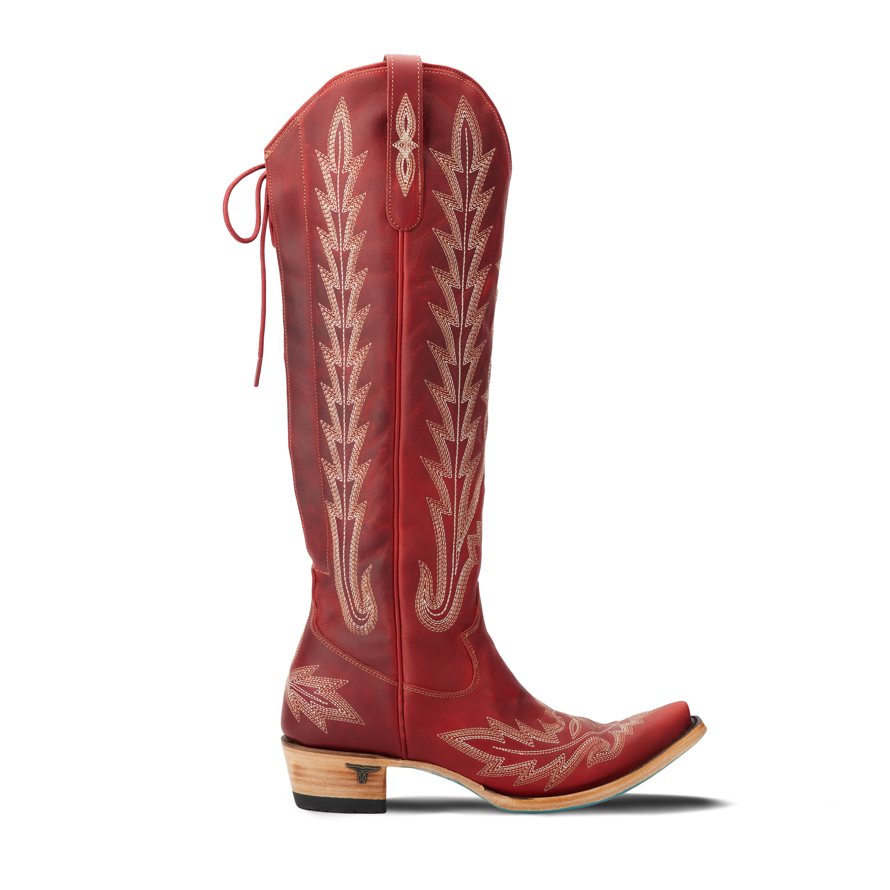 Lexington Knee High Corset - Smoldering Ruby Ladies Boot Western Fashion by Lane