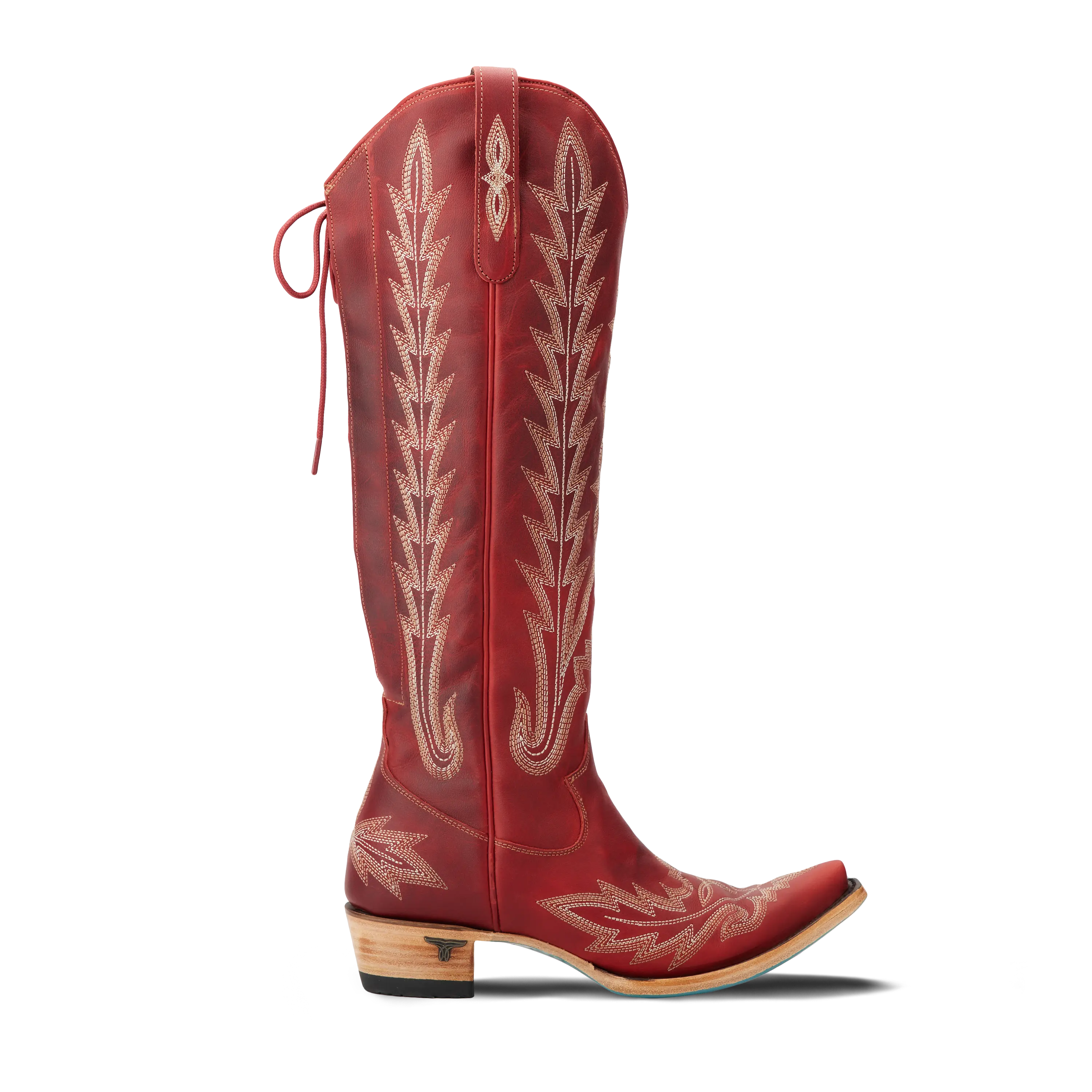 Lexington Knee High Corset - Smoldering Ruby Ladies Boot Western Fashion by Lane