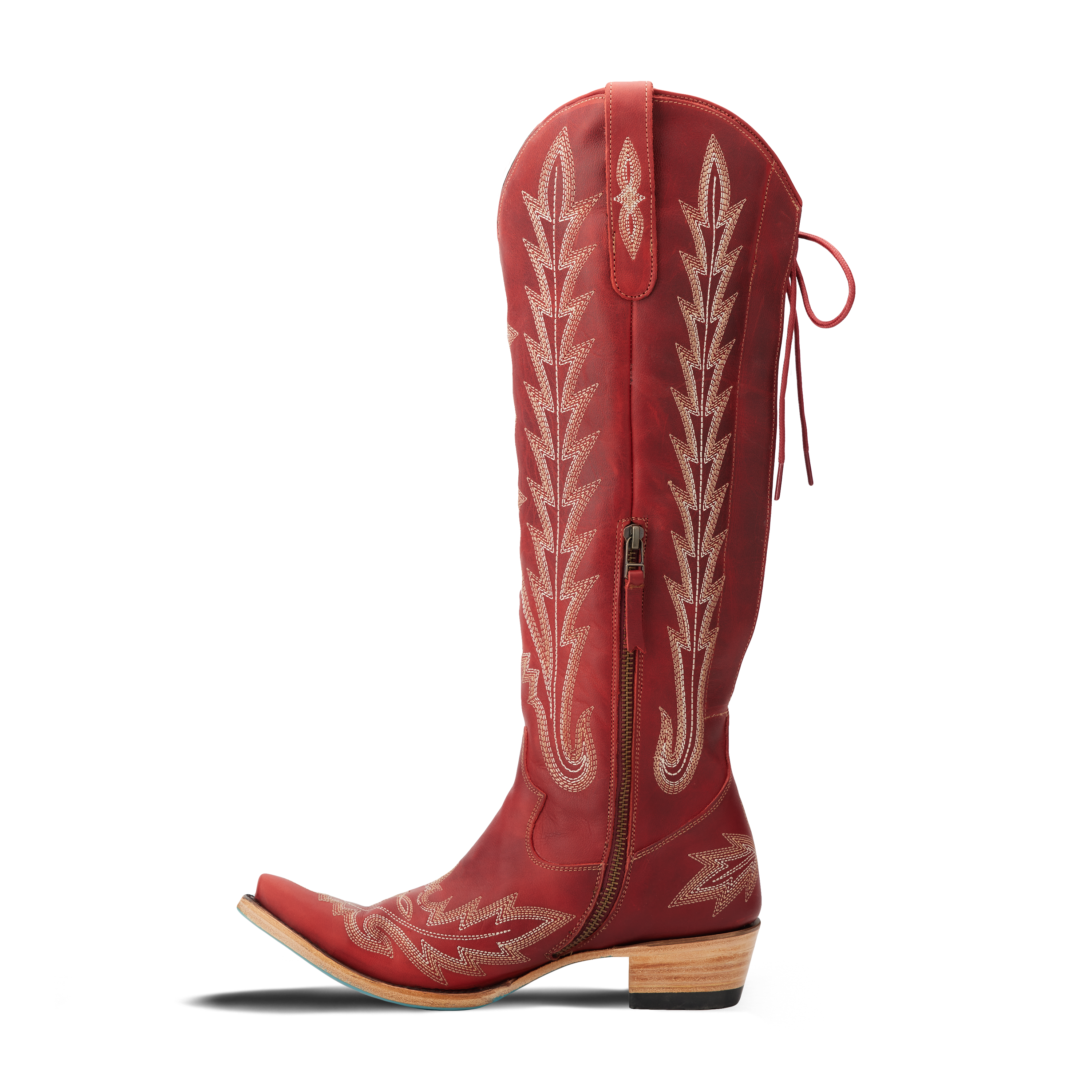 Lexington Knee High Corset - Smoldering Ruby Ladies Boot Western Fashion by Lane