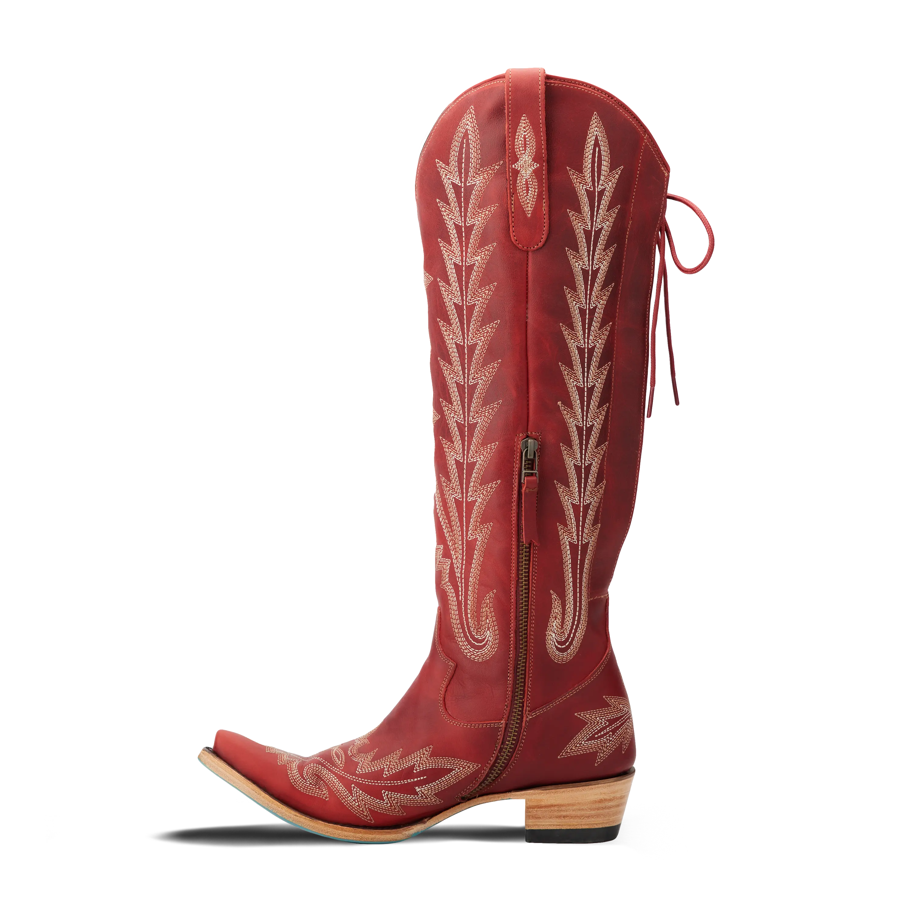 Lexington Knee High Corset - Smoldering Ruby Ladies Boot Western Fashion by Lane