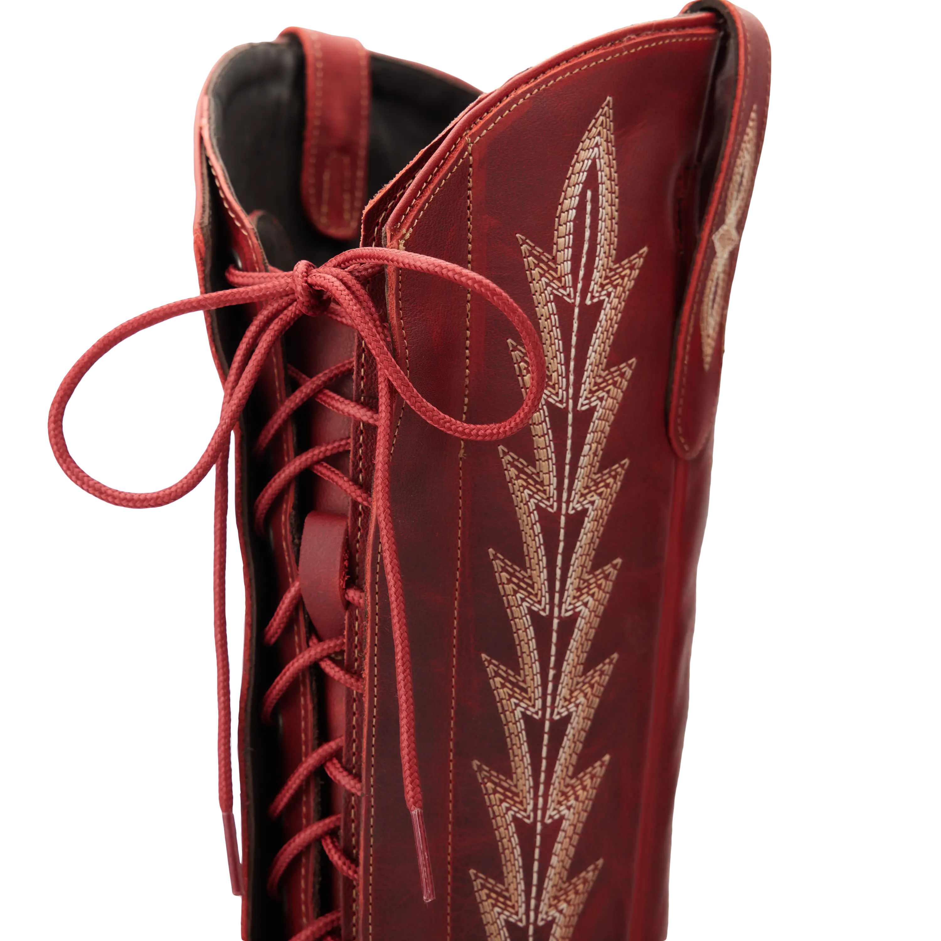 Lexington Knee High Corset - Smoldering Ruby Ladies Boot Western Fashion by Lane