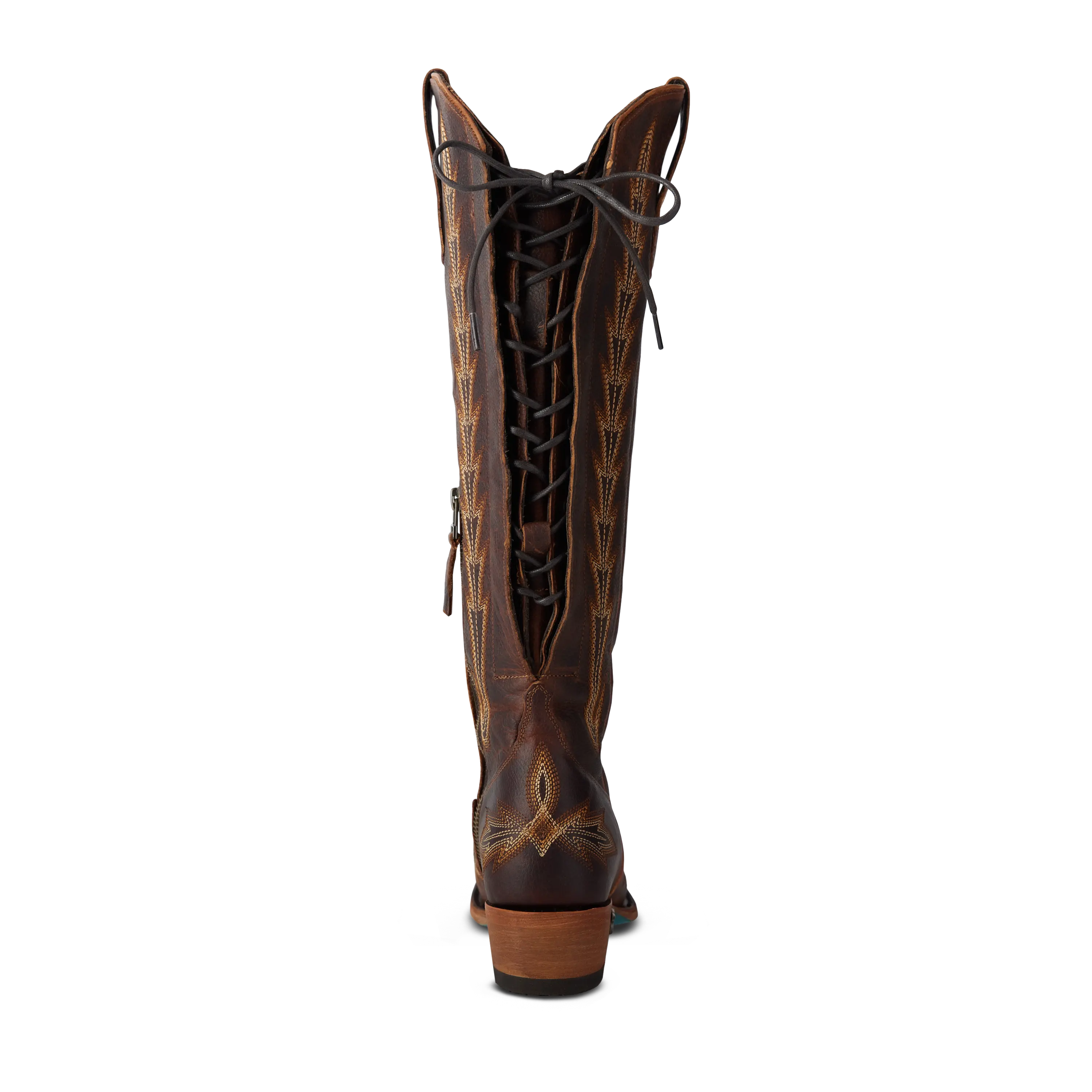 Lexington Knee High Corset - Cognac Ladies Boot Western Fashion by Lane