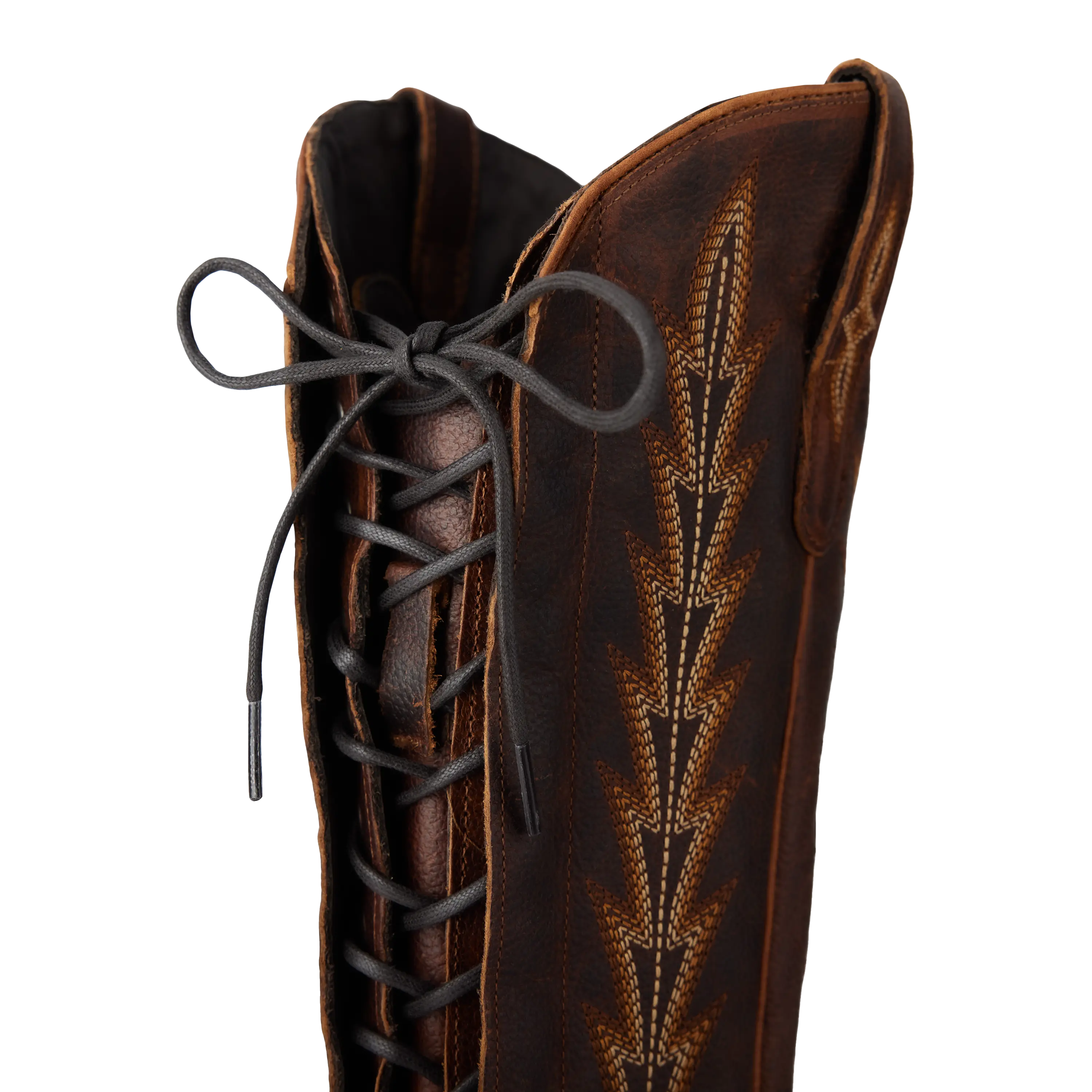 Lexington Knee High Corset - Cognac Ladies Boot Western Fashion by Lane