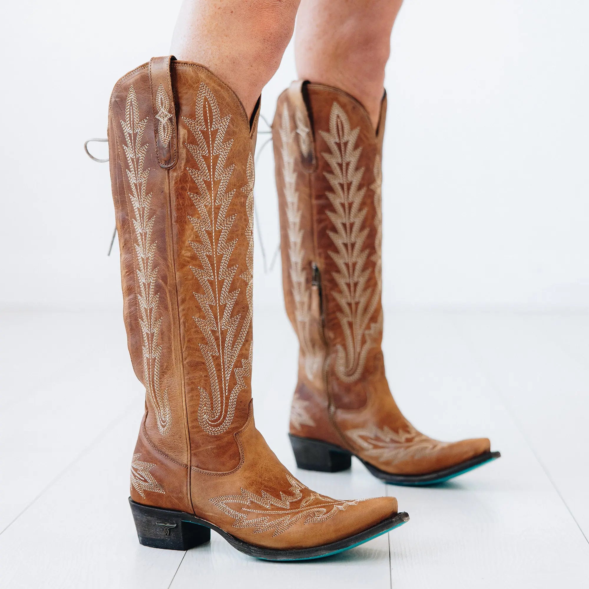 Lexington Knee High Corset - Desert Clay Ladies Boot Western Fashion by Lane