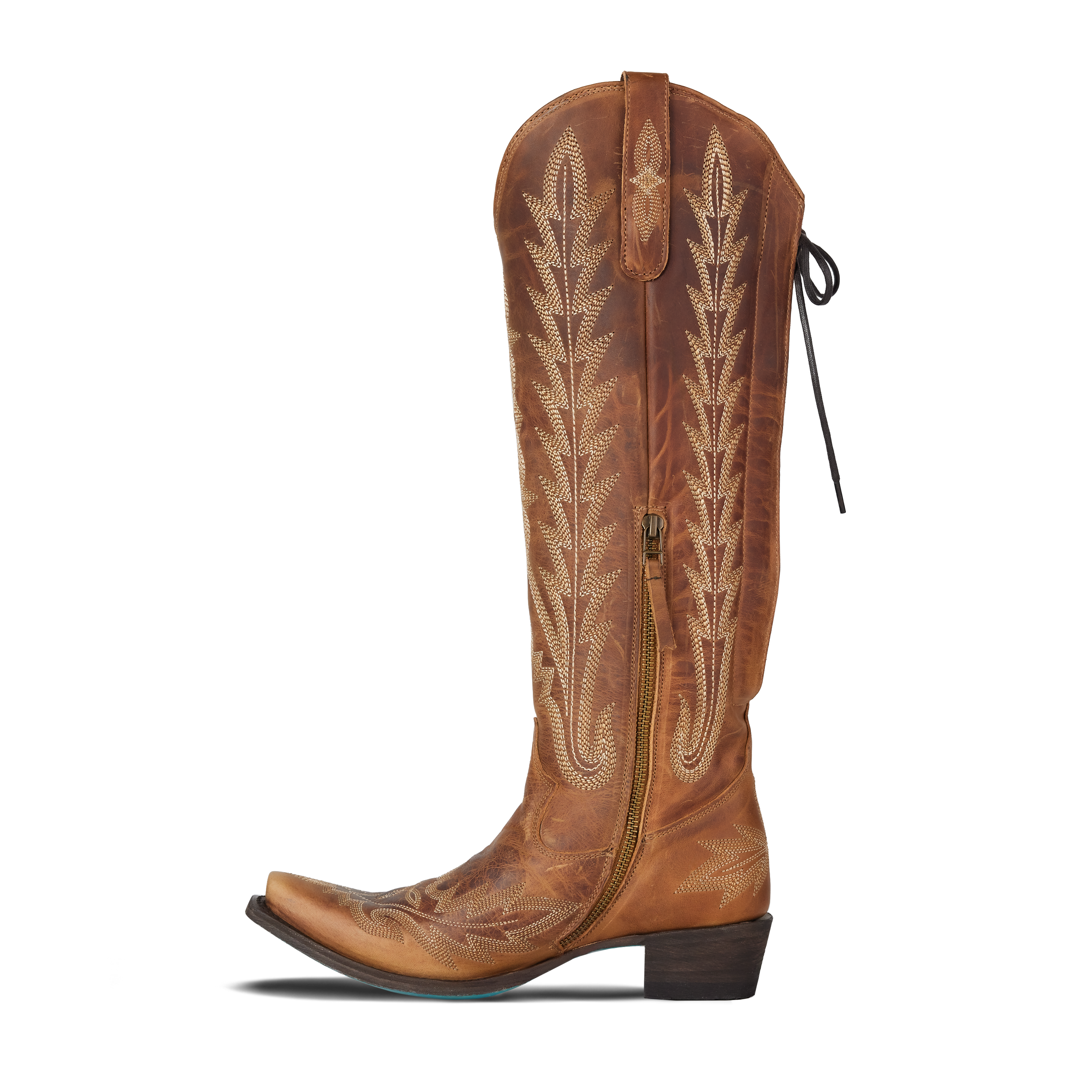Lexington Knee High Corset - Desert Clay Ladies Boot Western Fashion by Lane