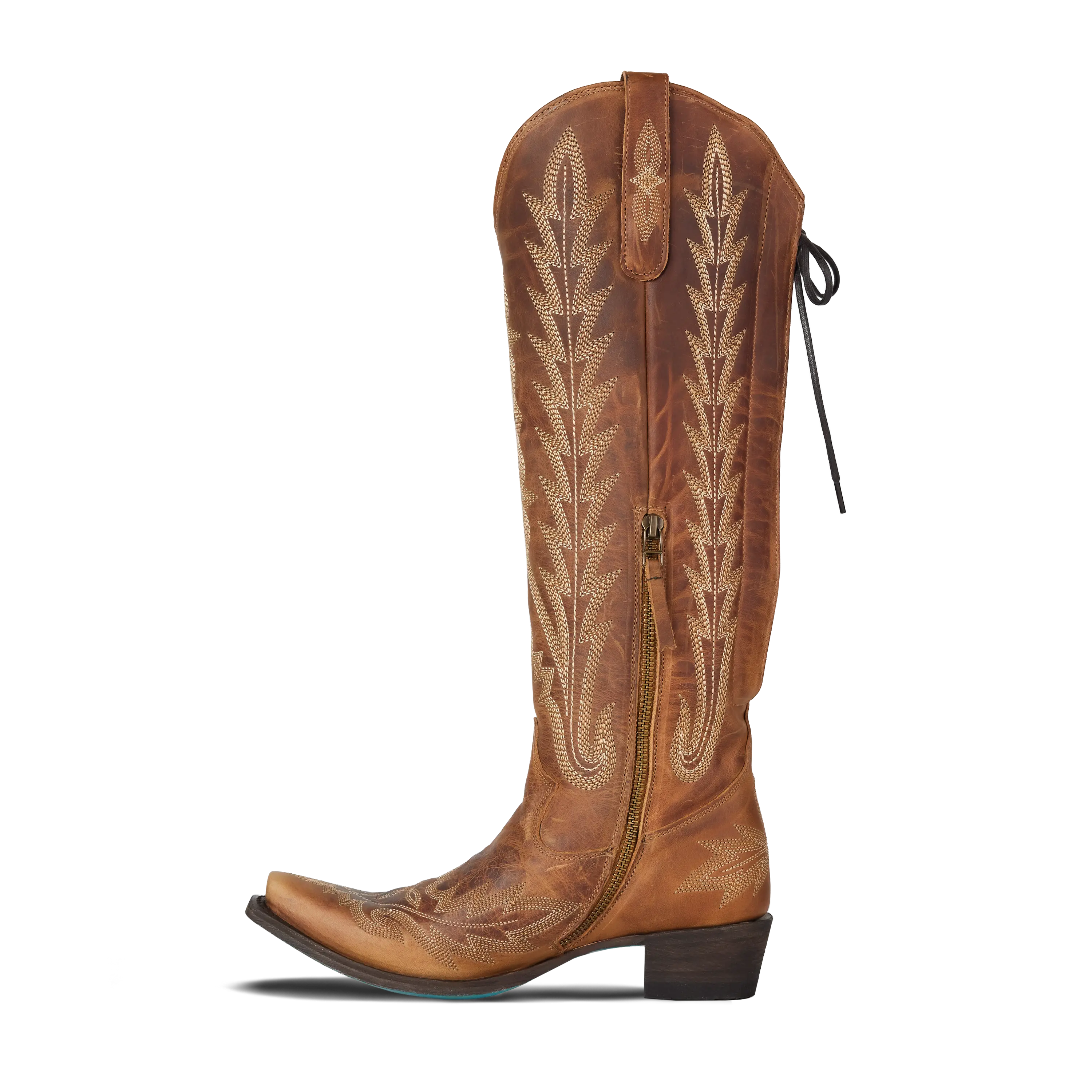 Lexington Knee High Corset - Desert Clay Ladies Boot Western Fashion by Lane