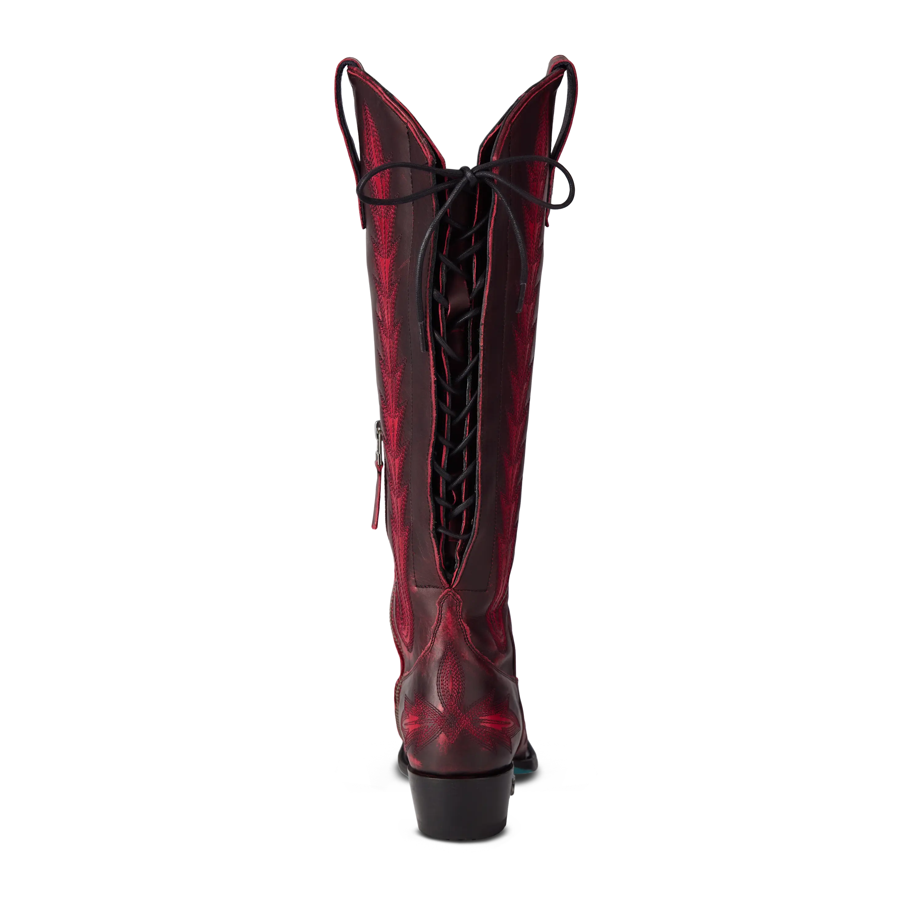 Lexington Knee High Corset - Black Cherry Ladies Boot Western Fashion by Lane