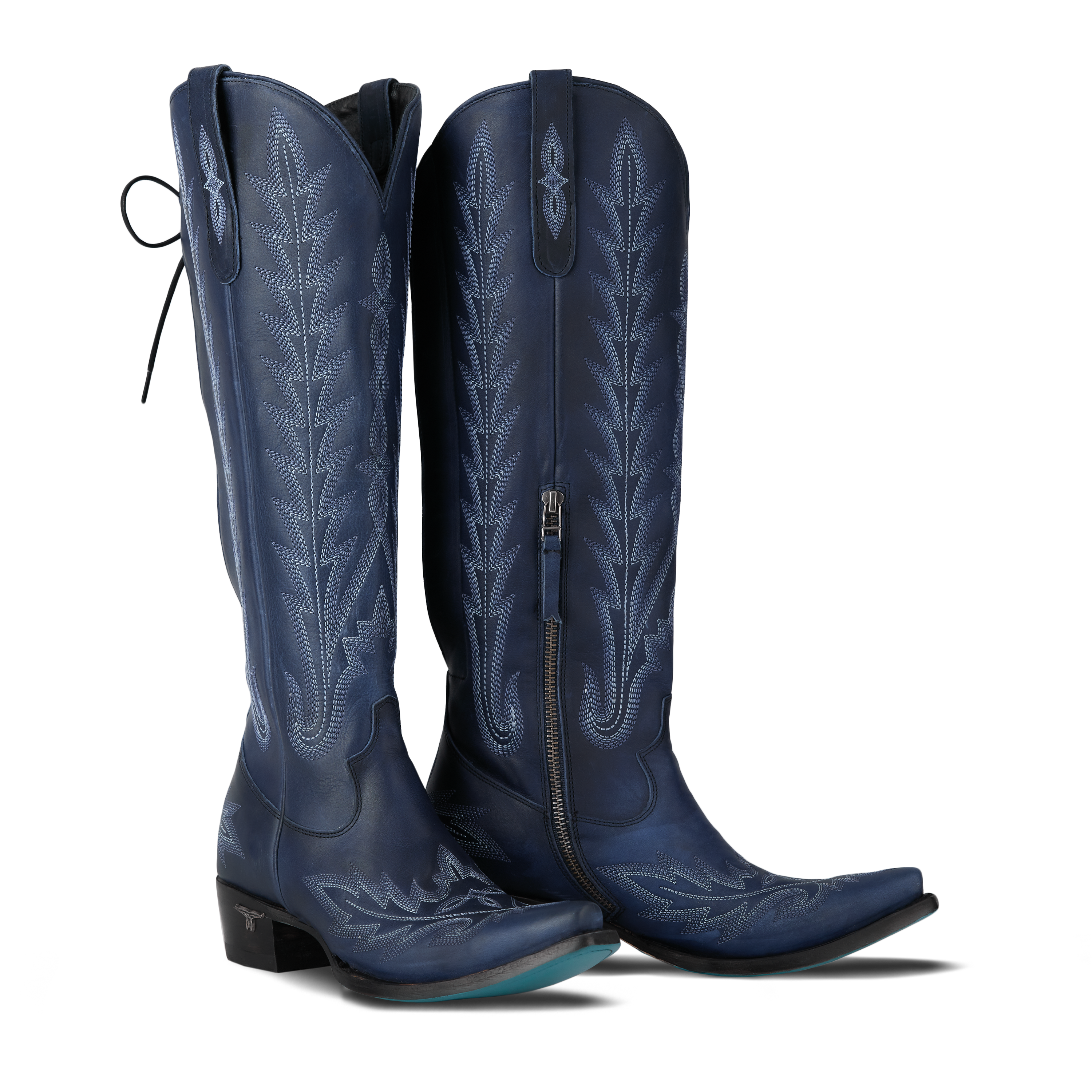Lexington Knee High Corset - Midnight Navy Ladies Boot Western Fashion by Lane