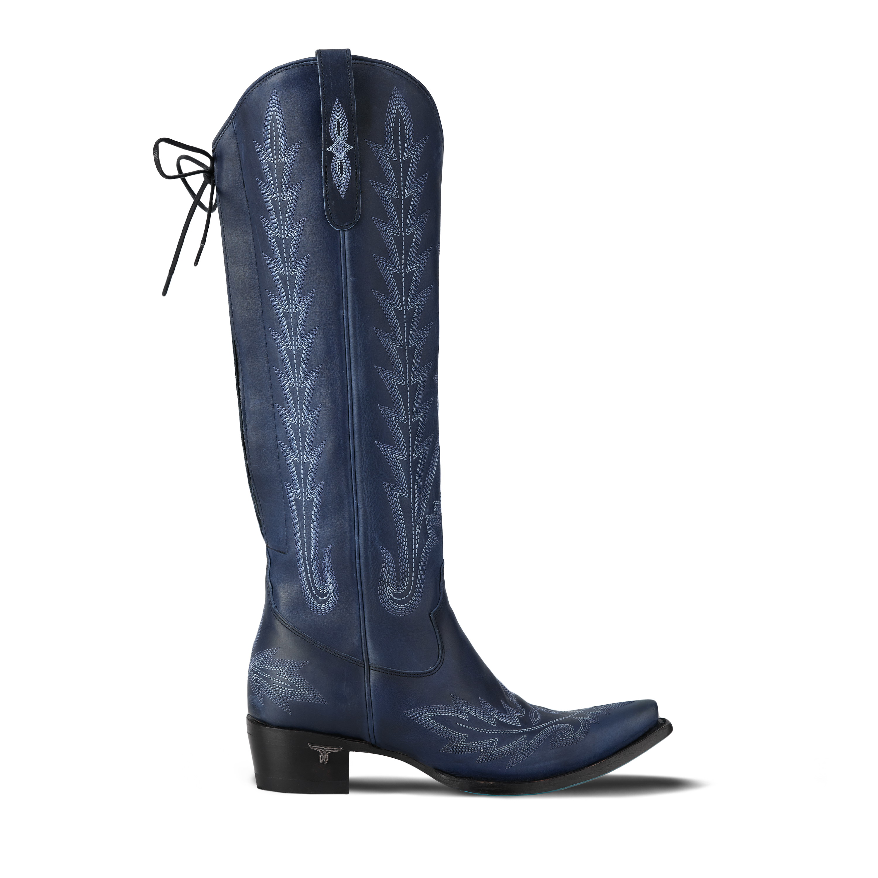 Lexington Knee High Corset - Midnight Navy Ladies Boot Western Fashion by Lane