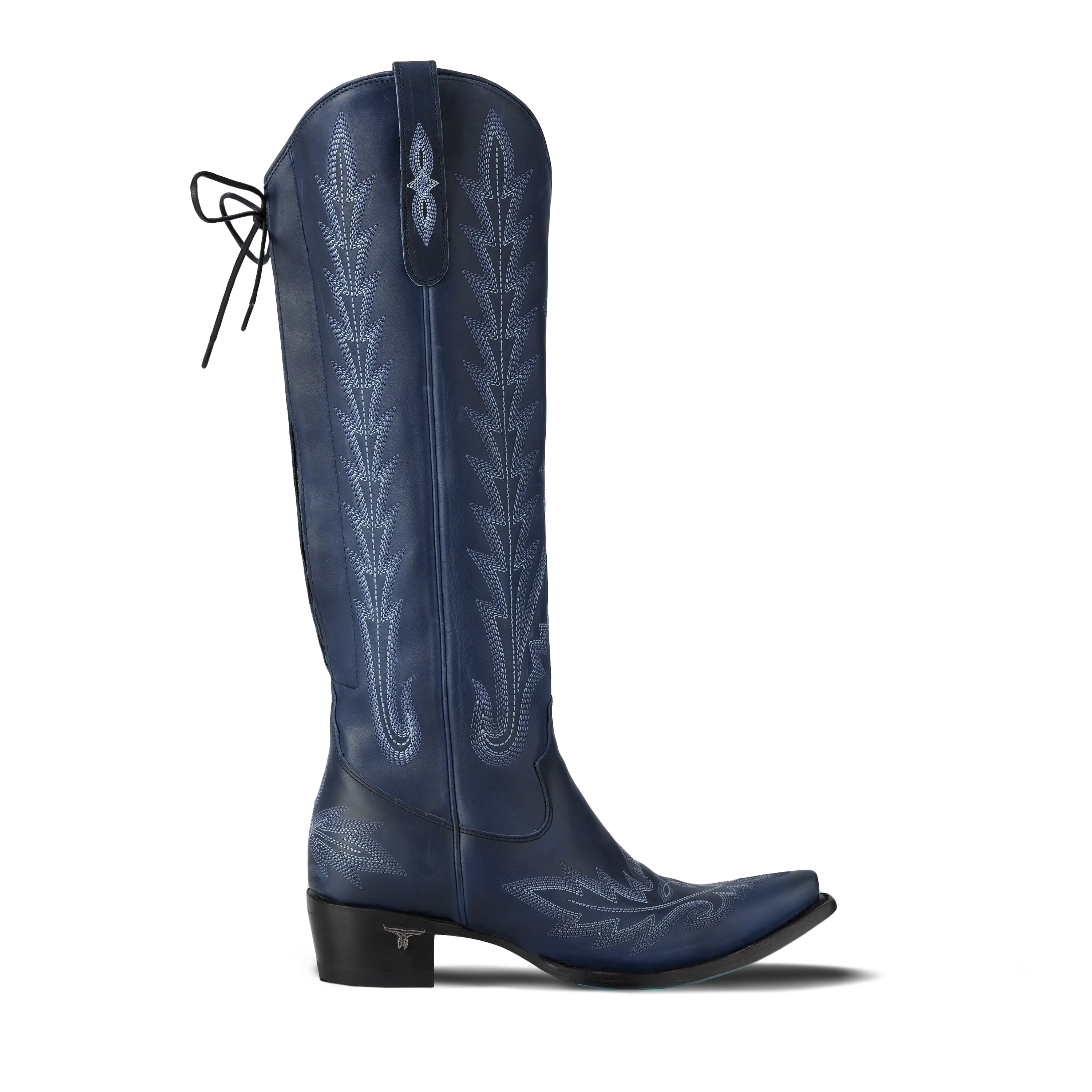 Lexington Knee High Corset - Midnight Navy Ladies Boot Western Fashion by Lane