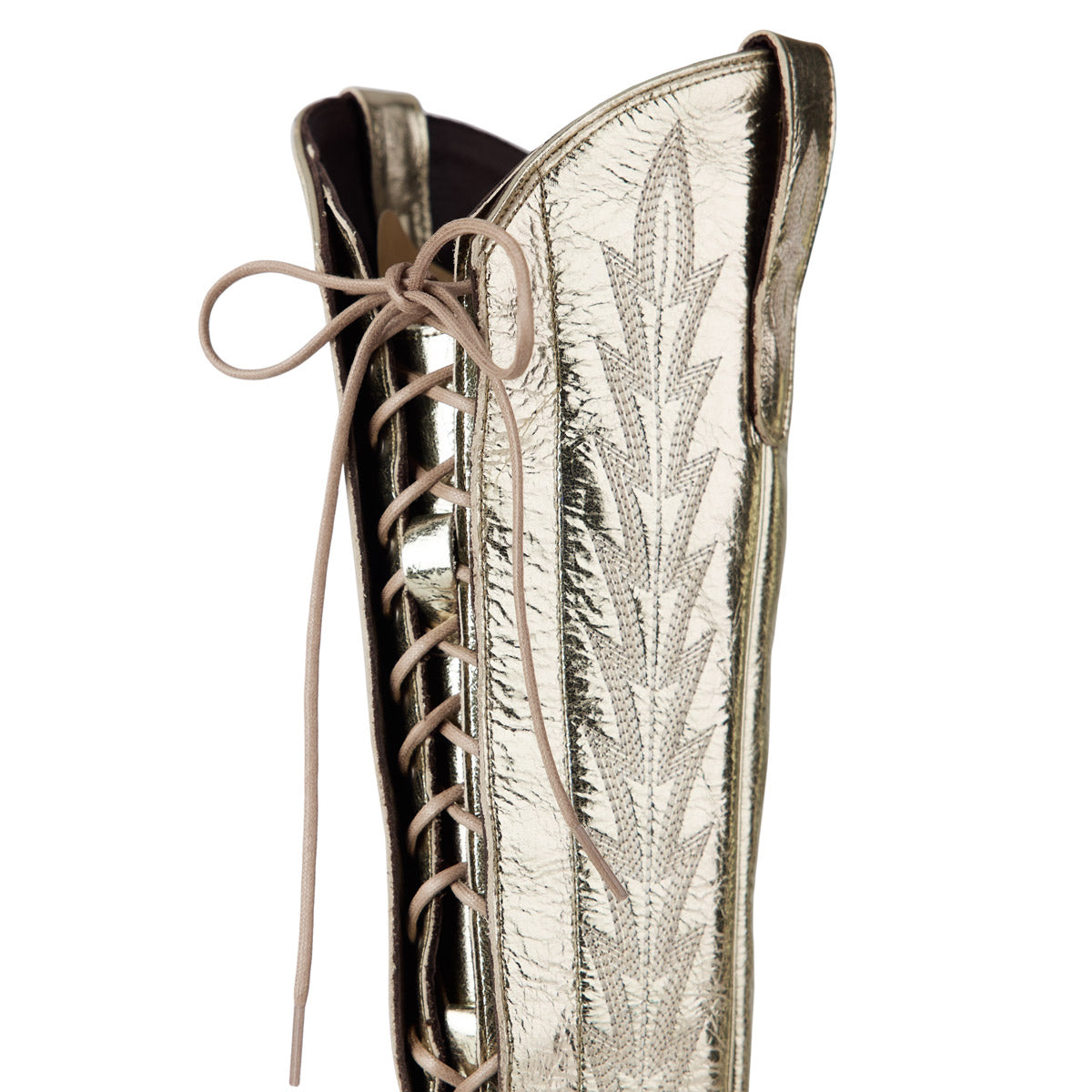 Lexington Knee High Corset - Champagne Metallic