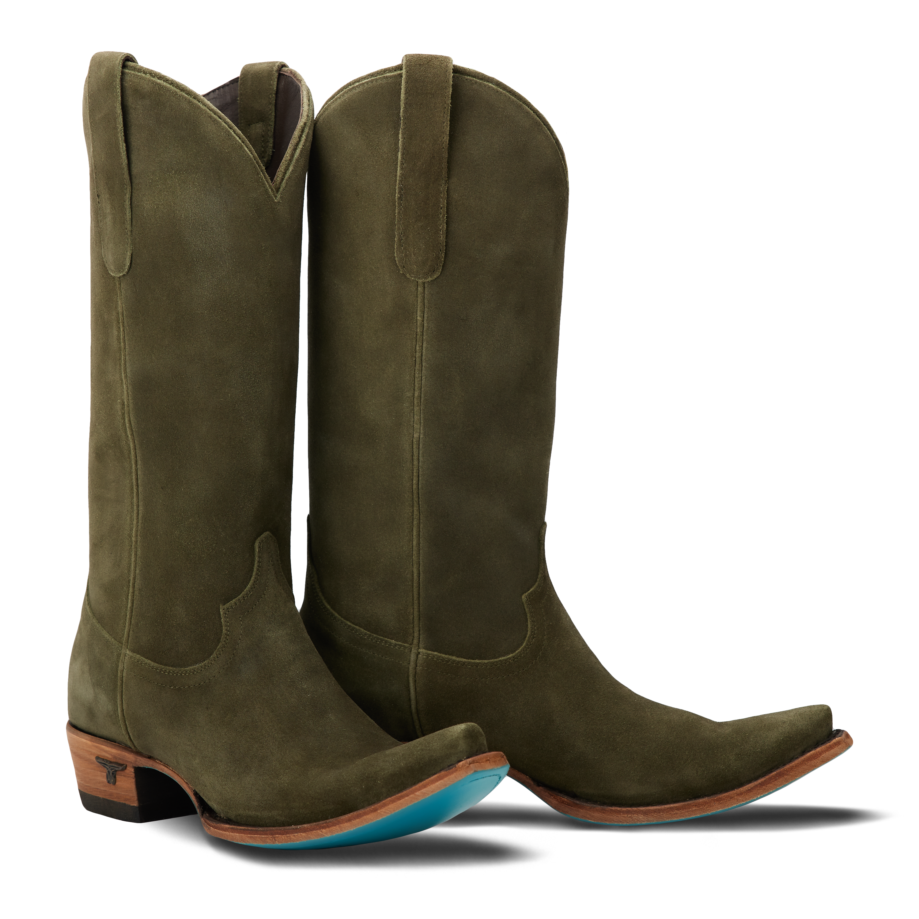 Emma Jane Boot - Olive Suede Ladies Boot Olive Suede Western Fashion by Lane