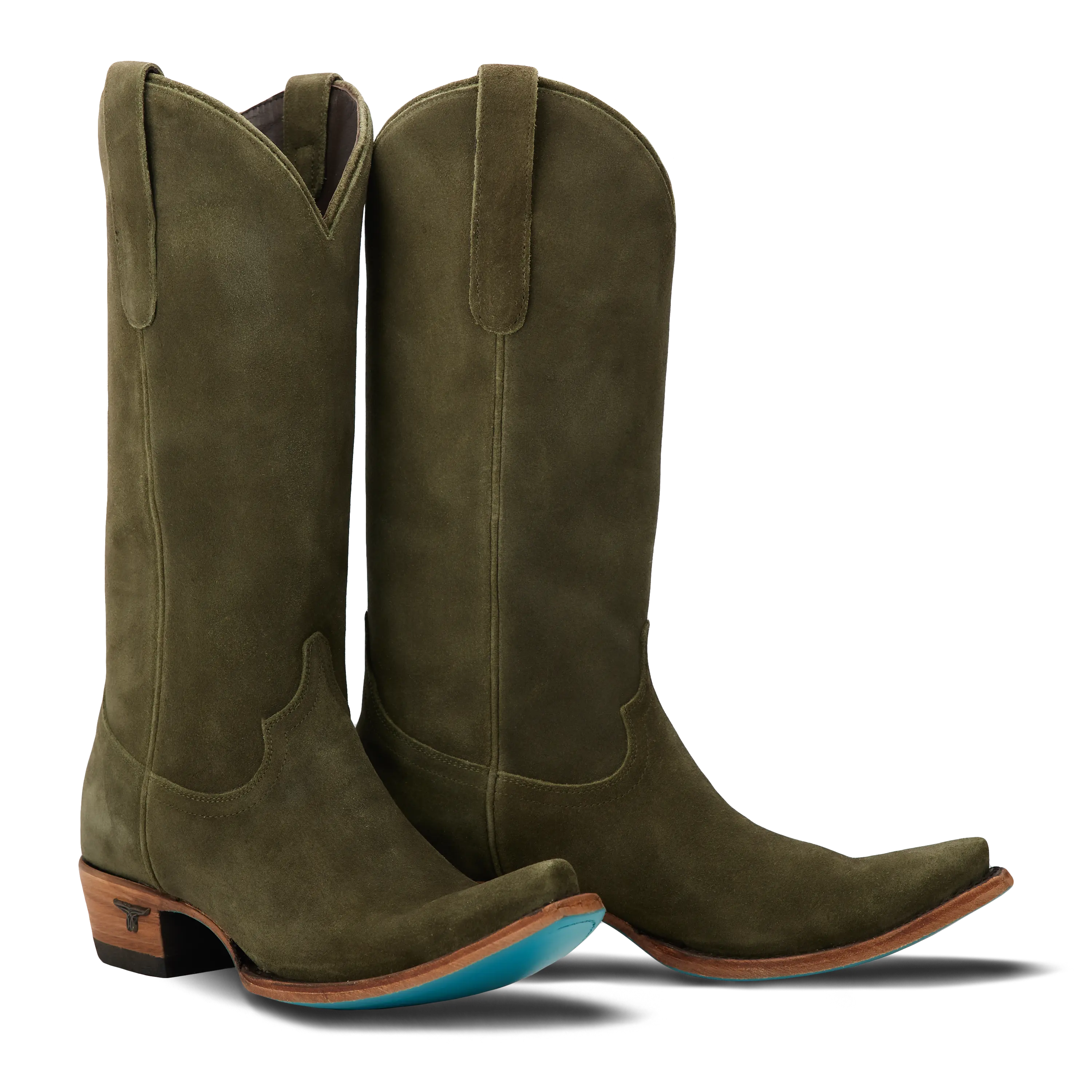Emma Jane Boot - Olive Suede Ladies Boot Olive Suede Western Fashion by Lane
