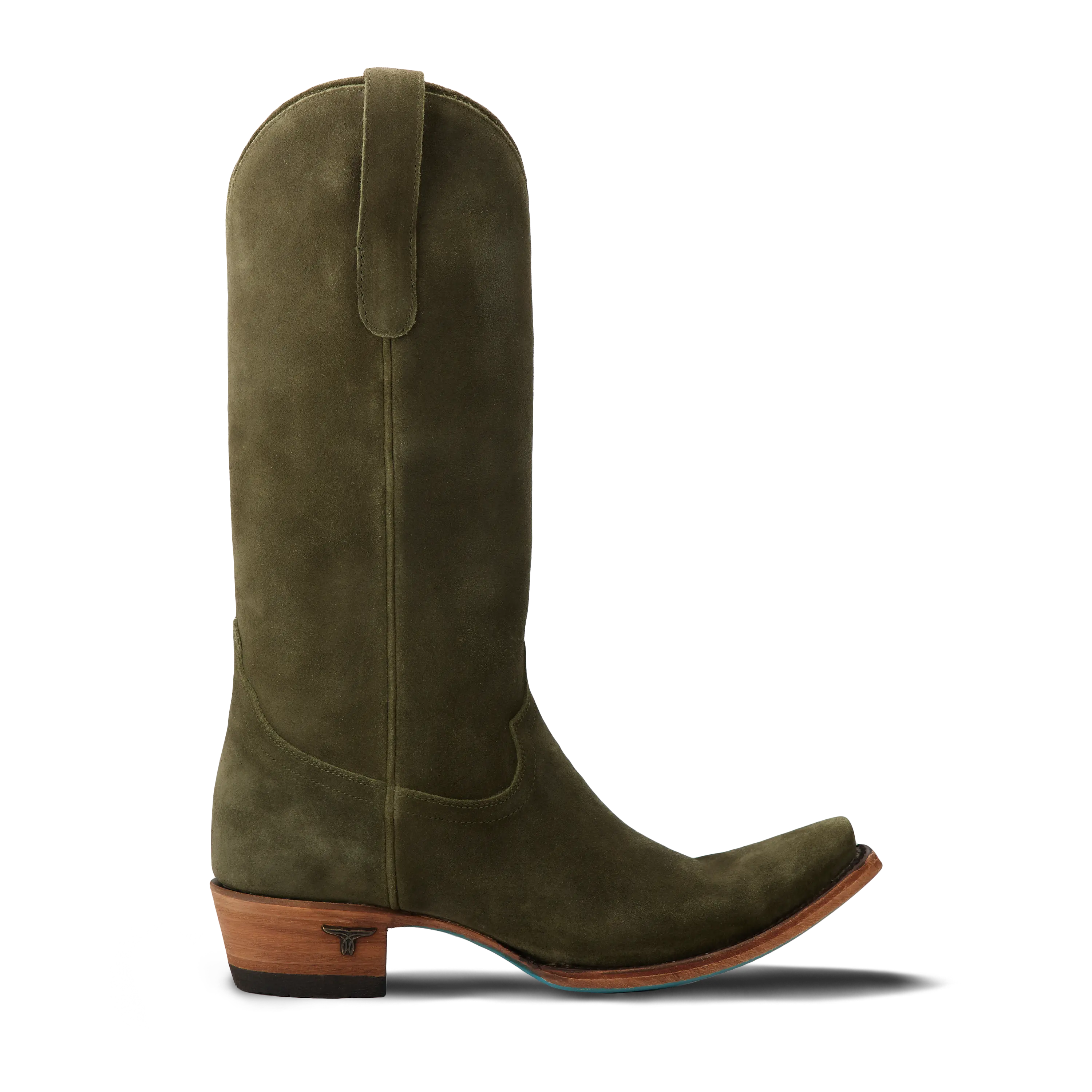 Emma Jane Boot - Olive Suede Ladies Boot Western Fashion by Lane