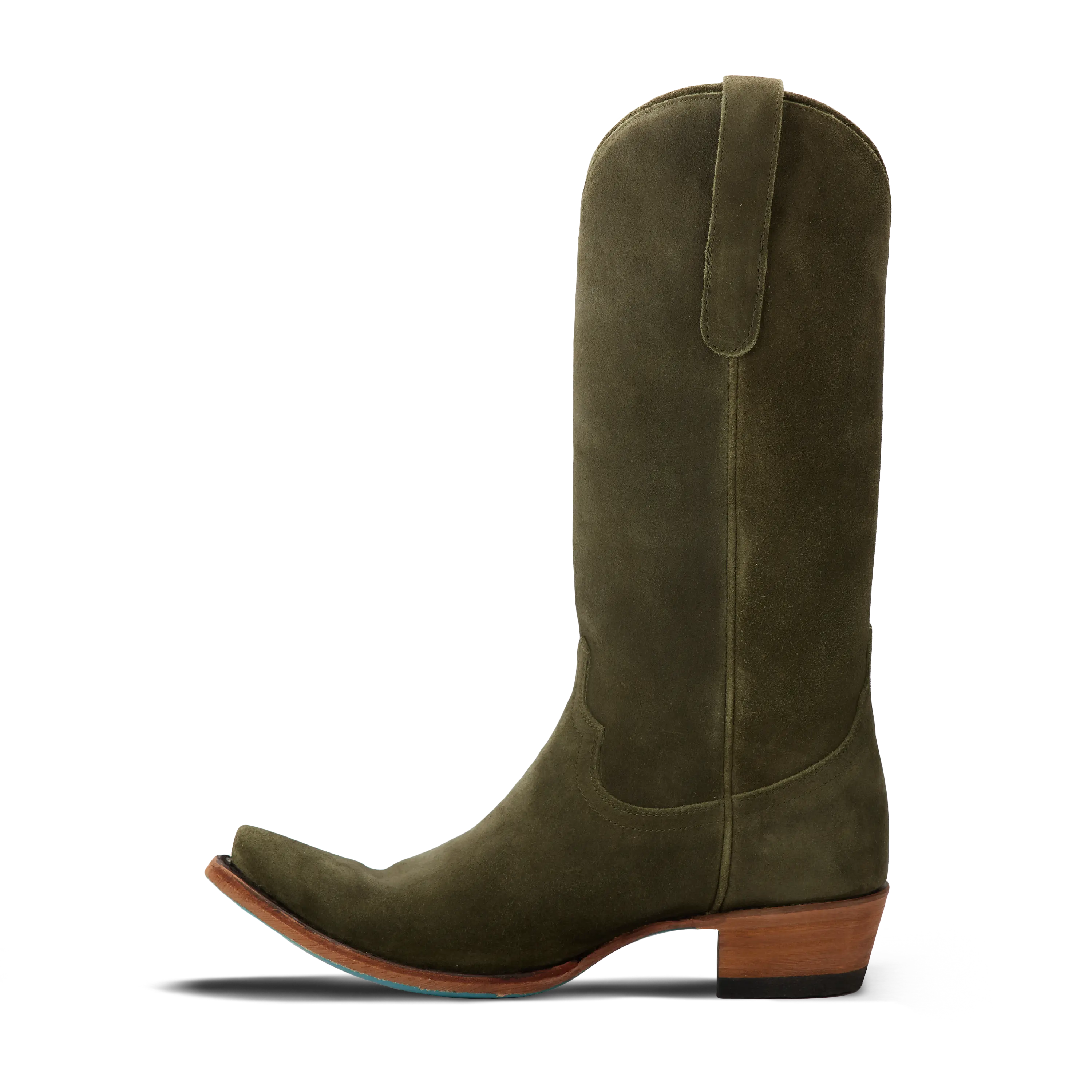 Emma Jane Boot - Olive Suede Ladies Boot Western Fashion by Lane