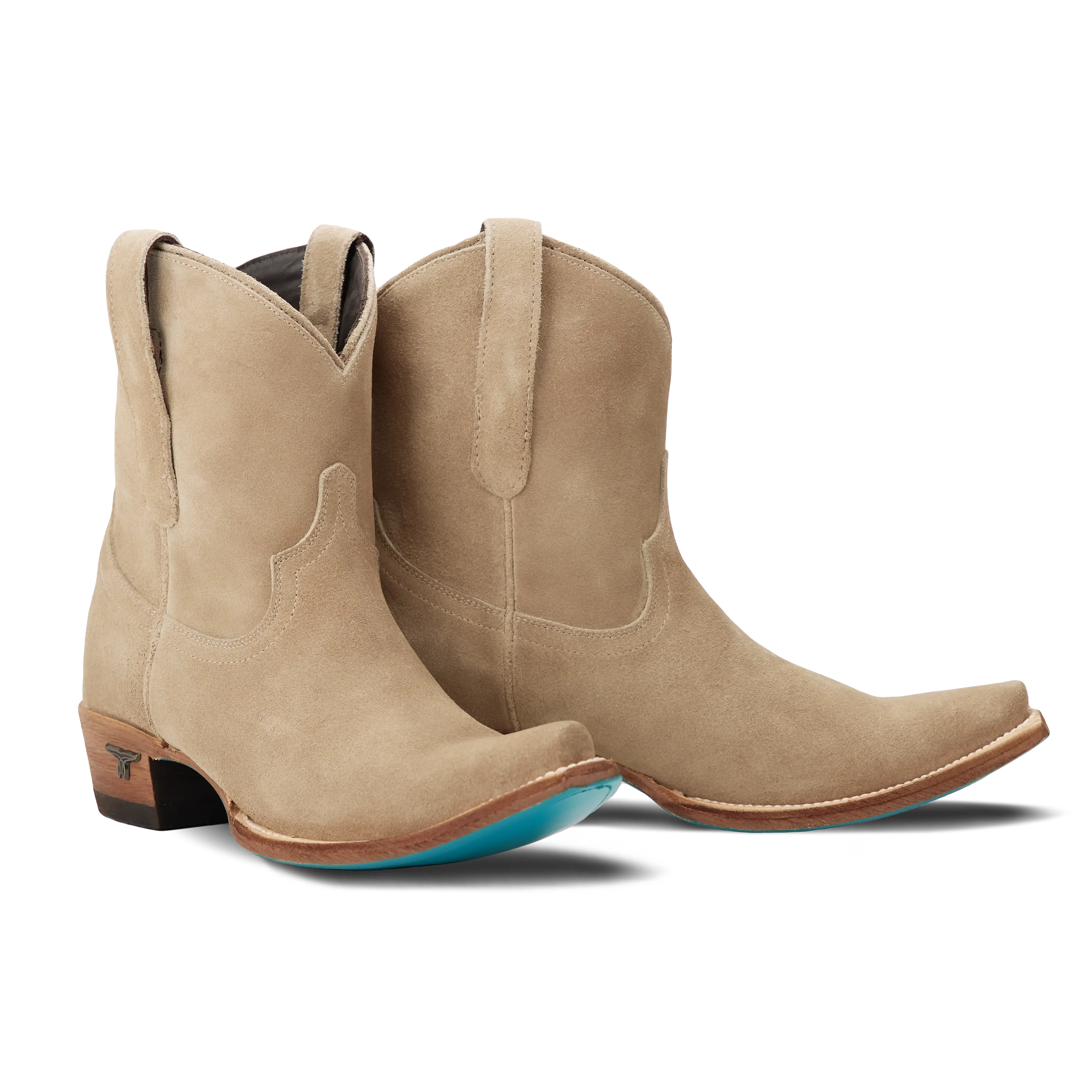 Emma Jane Bootie - Latte Suede Ladies Bootie Latte Suede Western Fashion by Lane