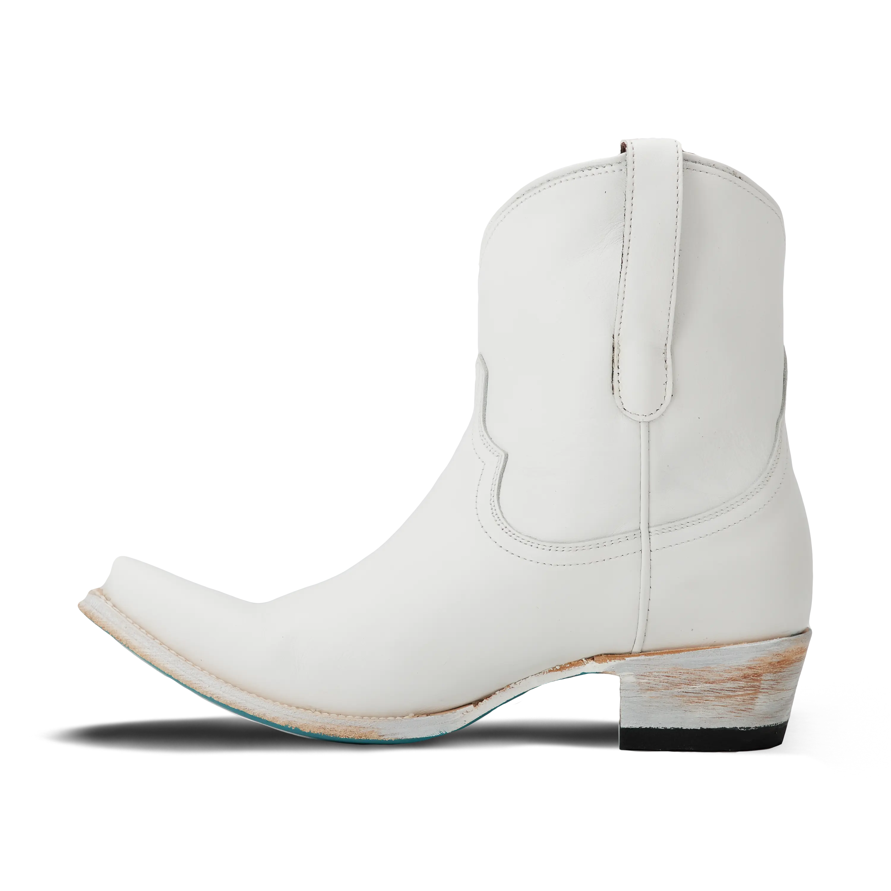 Emma Jane Bootie - Matte White Ladies Bootie Western Fashion by Lane