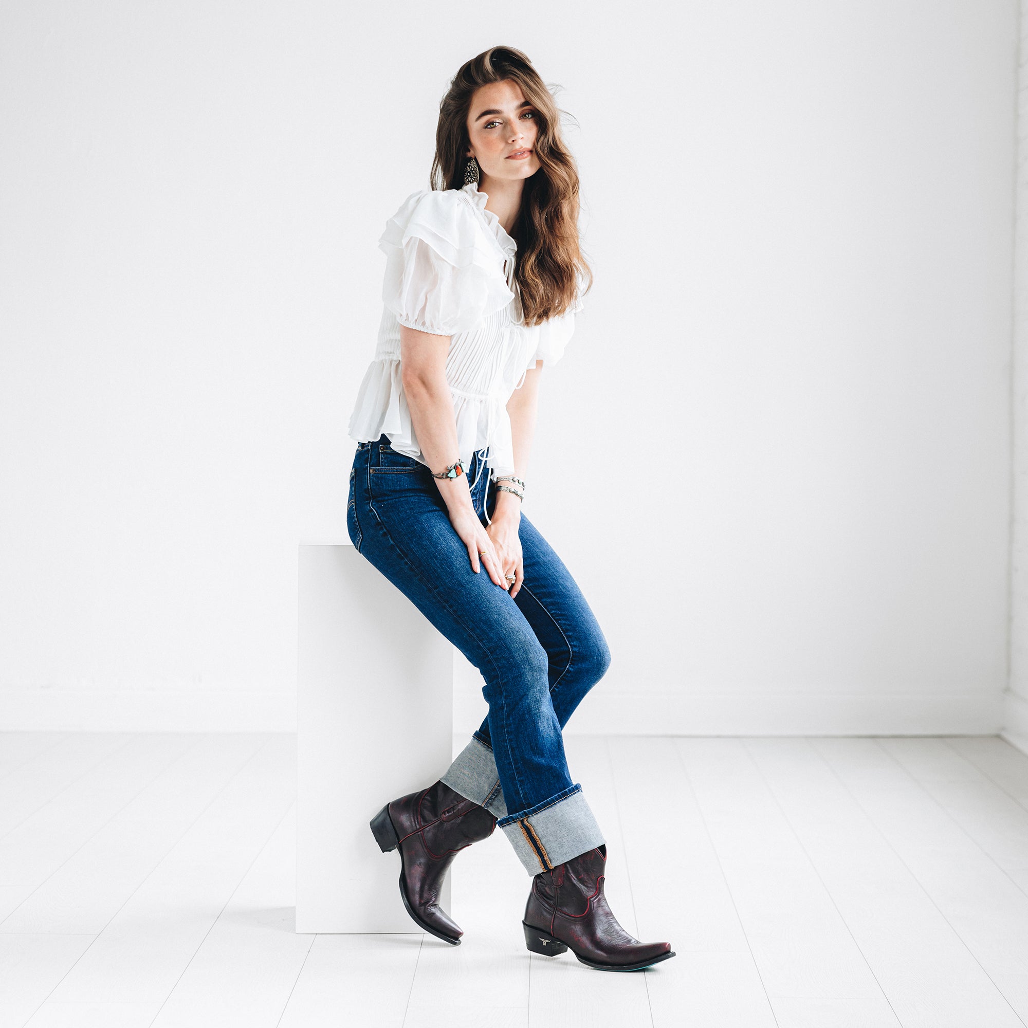 Emma Jane Bootie - Black Cherry Ladies Bootie Western Fashion by Lane