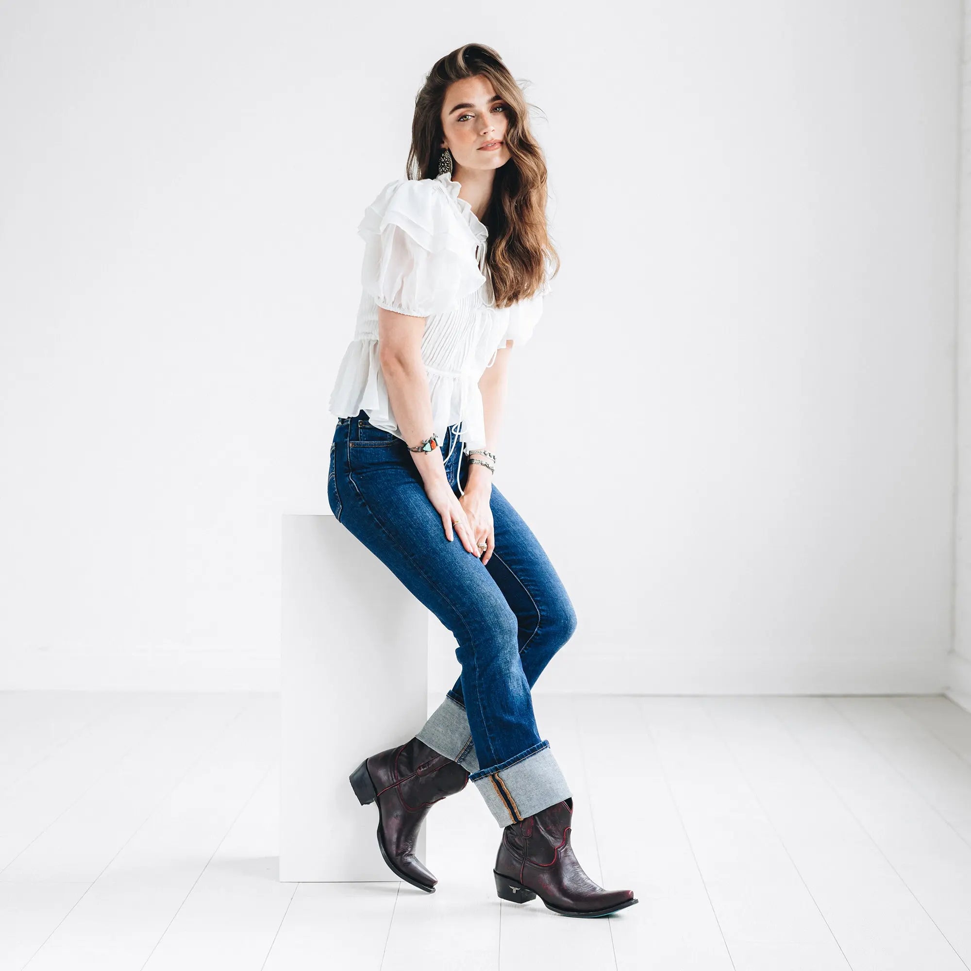 Emma Jane Bootie - Black Cherry Ladies Bootie Western Fashion by Lane