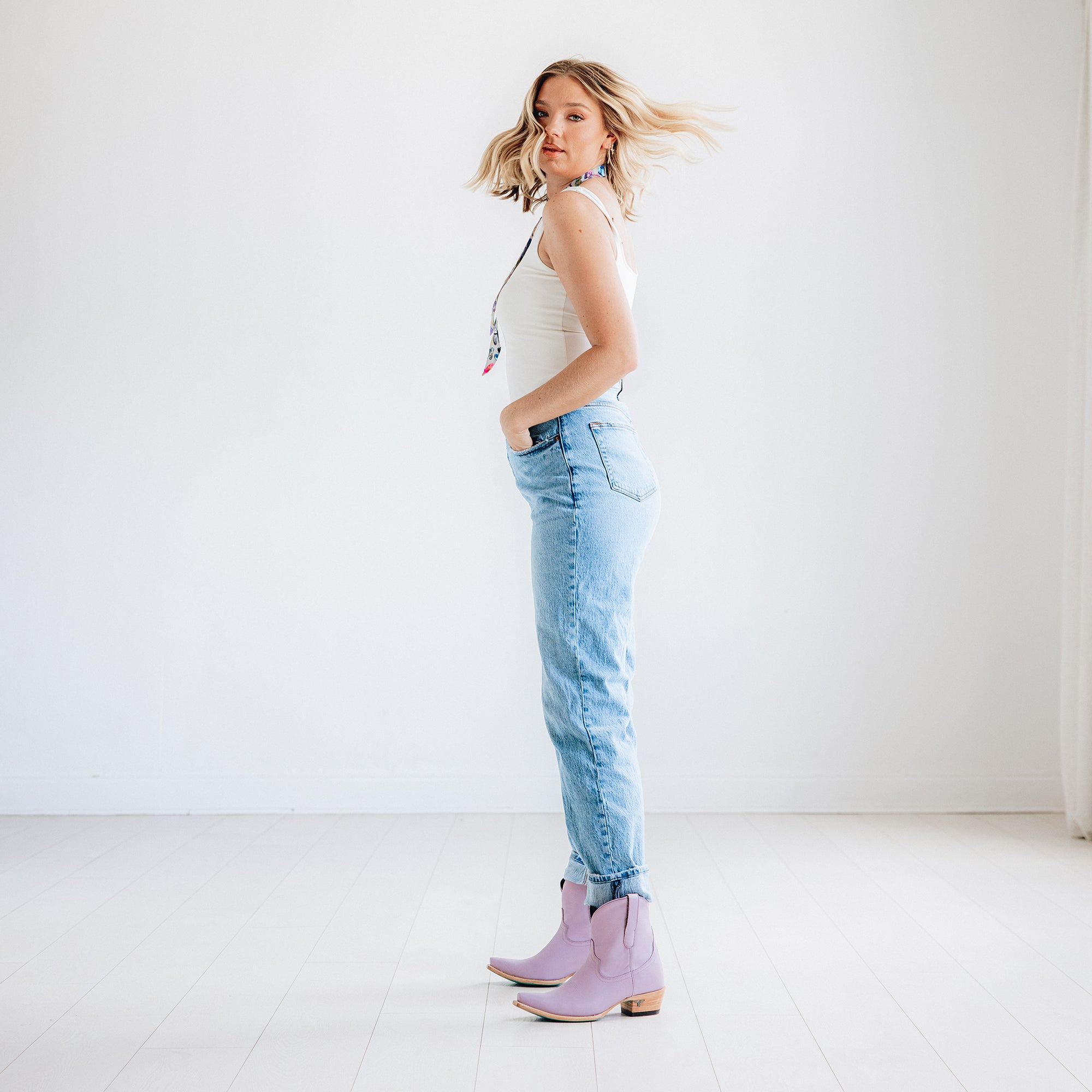 Emma Jane Bootie - Lovely Lavender Ladies Bootie Western Fashion by Lane