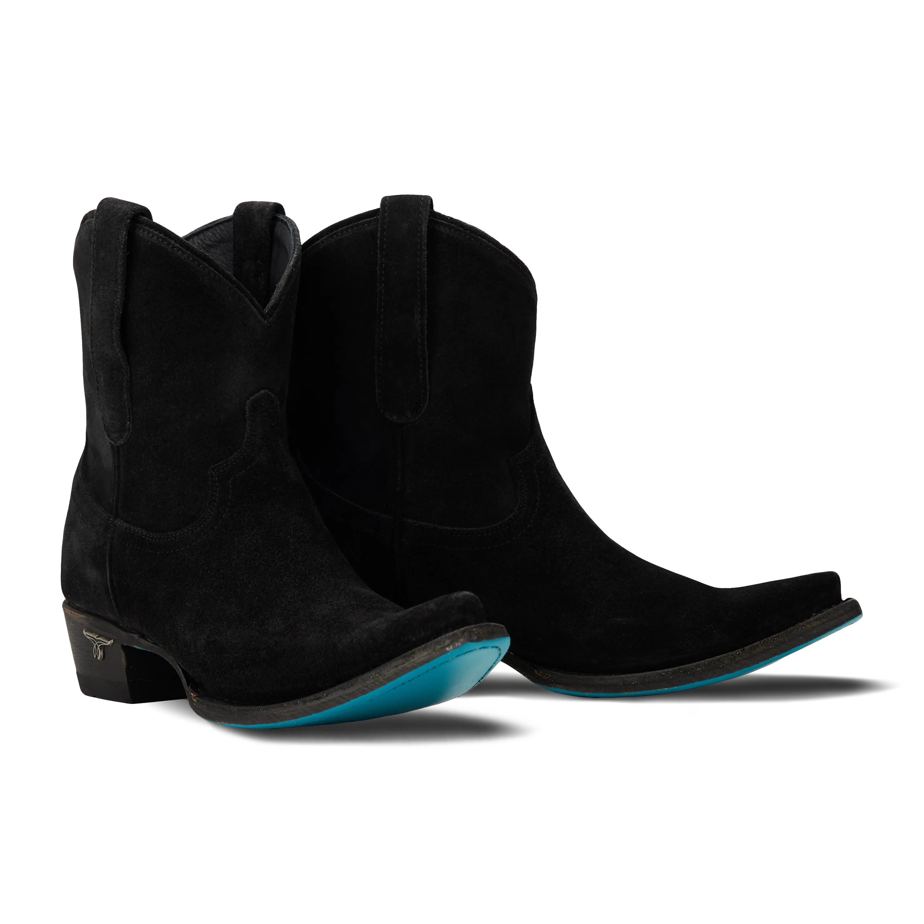 Emma Jane Bootie - Soft Black Suede Ladies Bootie Soft Black Suede Western Fashion by Lane
