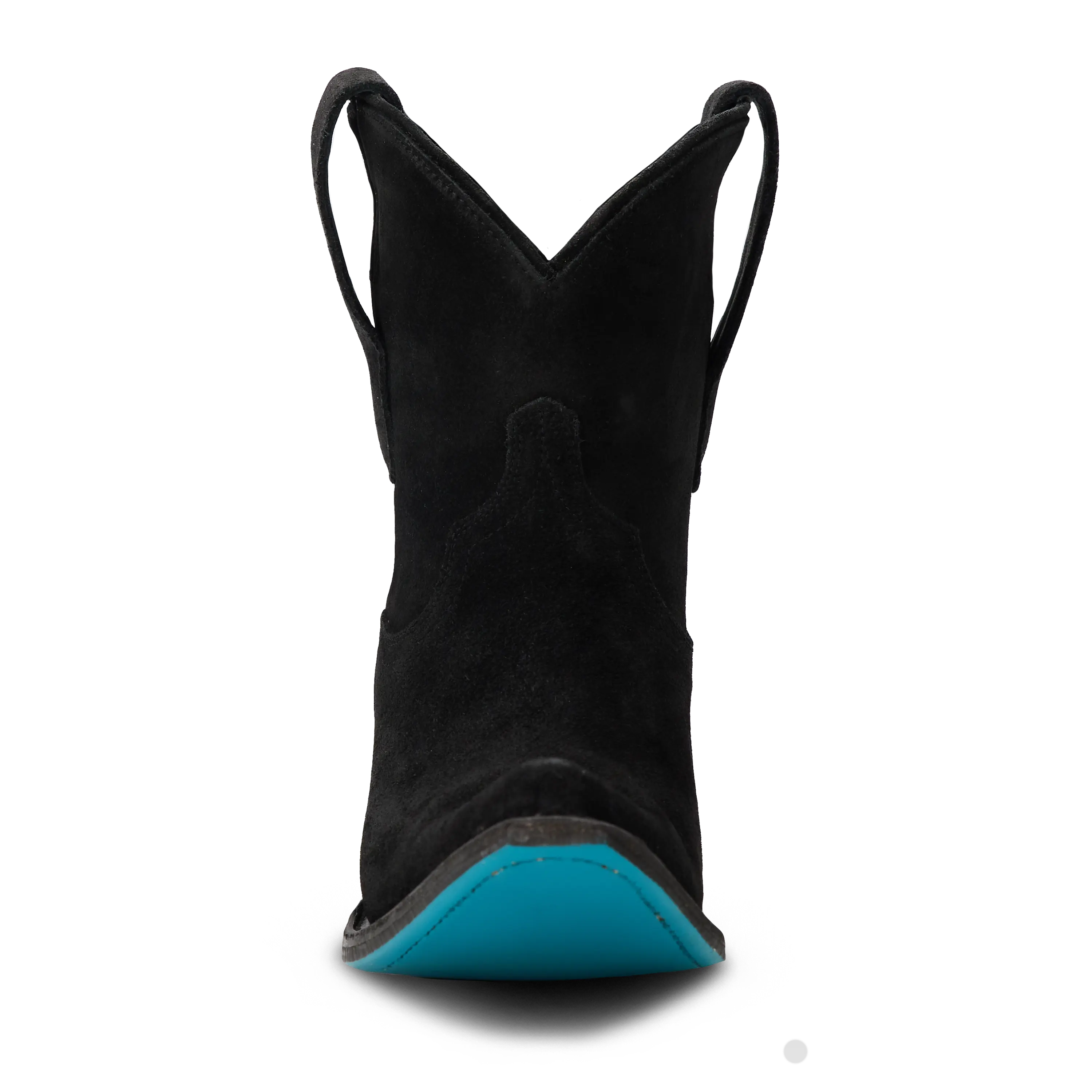 Emma Jane Bootie - Soft Black Suede Ladies Bootie Western Fashion by Lane