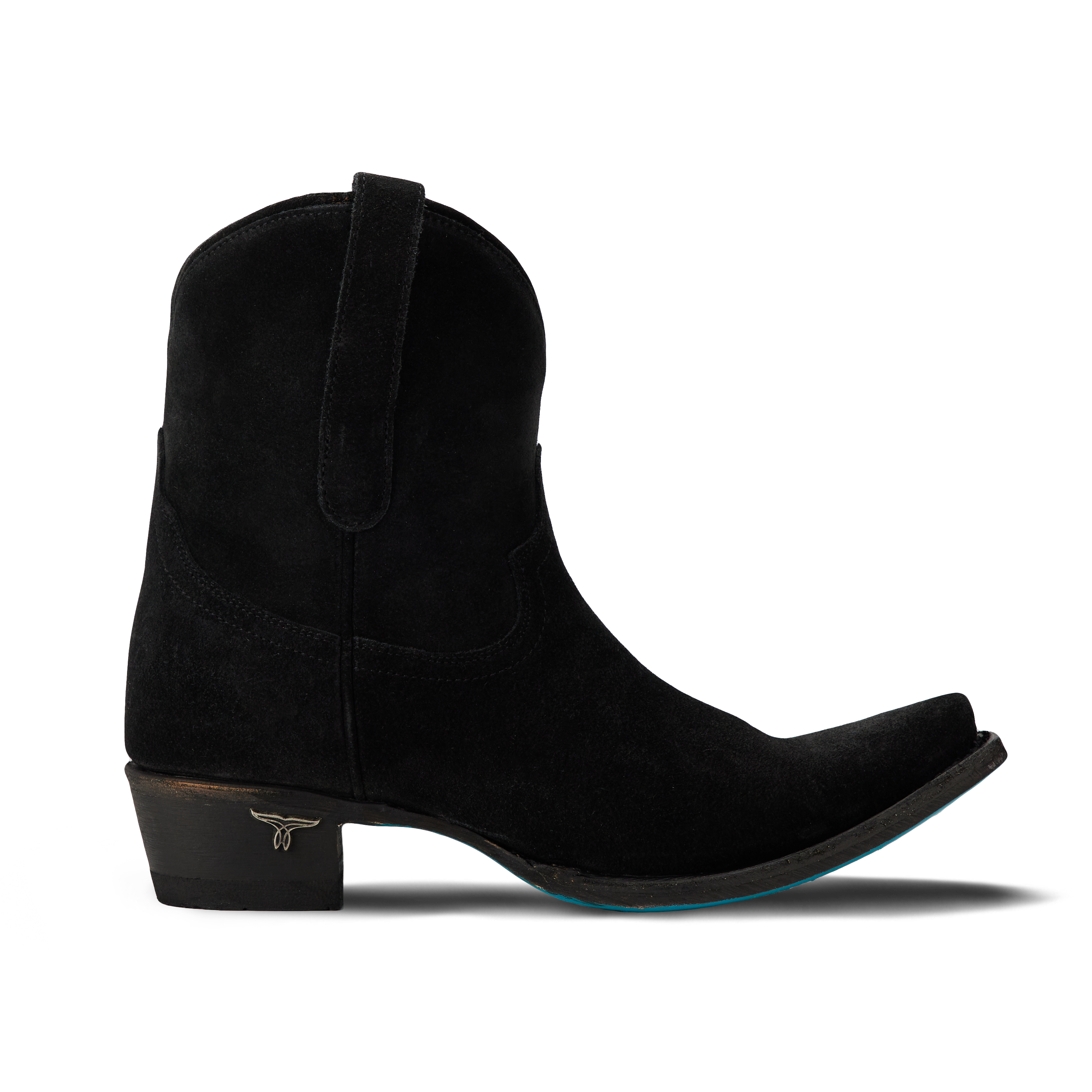Emma Jane Bootie - Soft Black Suede Ladies Bootie Western Fashion by Lane