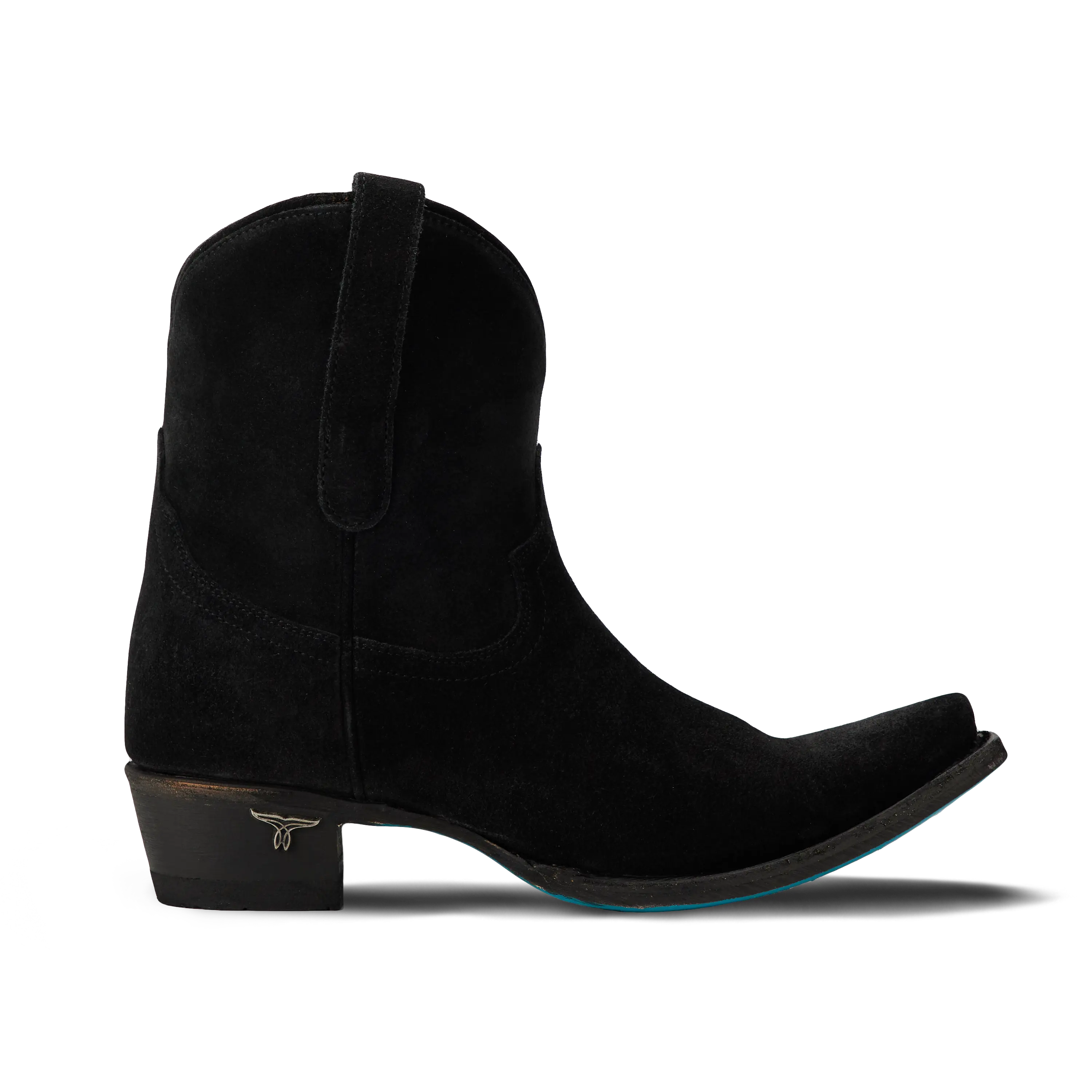Emma Jane Bootie - Soft Black Suede Ladies Bootie Western Fashion by Lane
