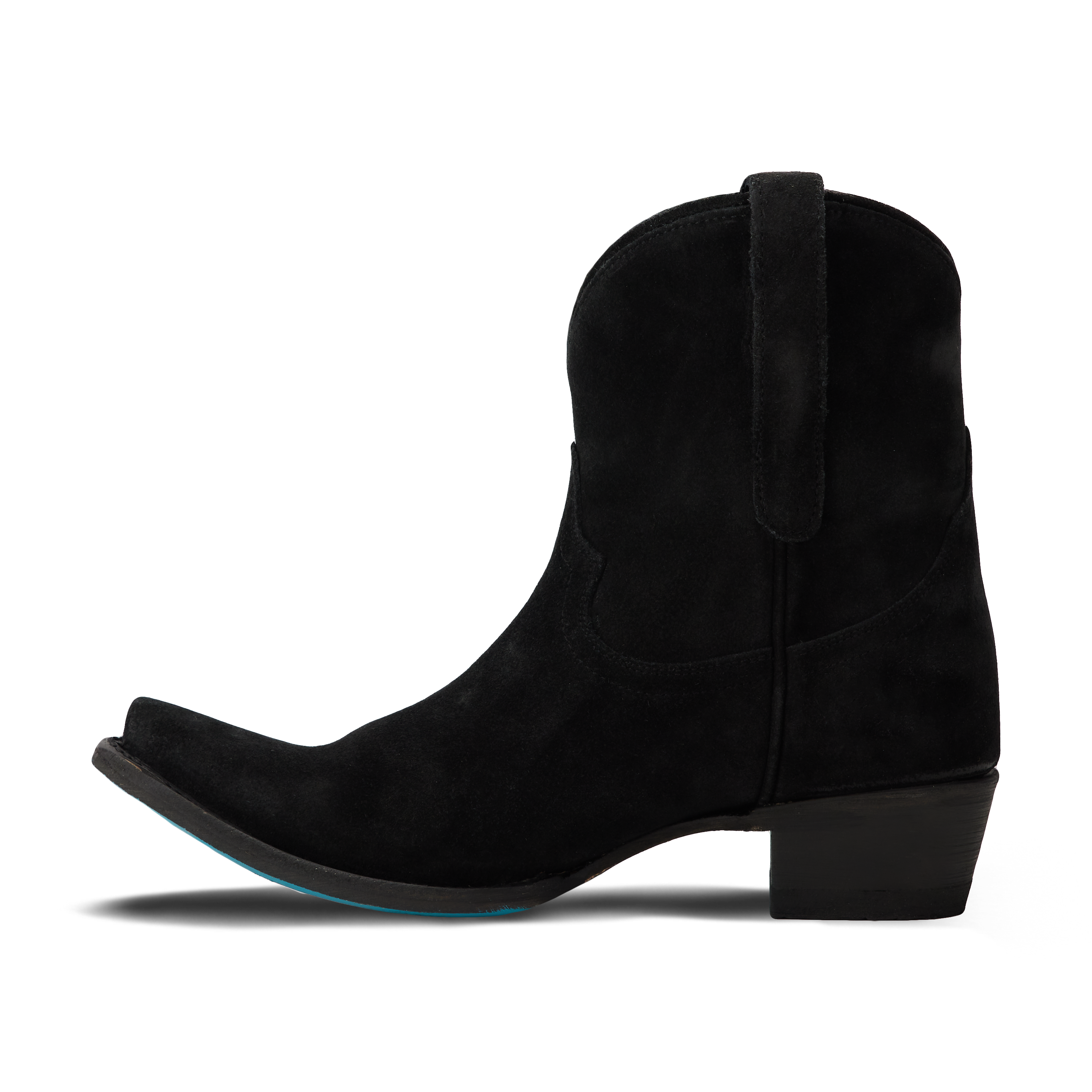 Emma Jane Bootie - Soft Black Suede Ladies Bootie Western Fashion by Lane