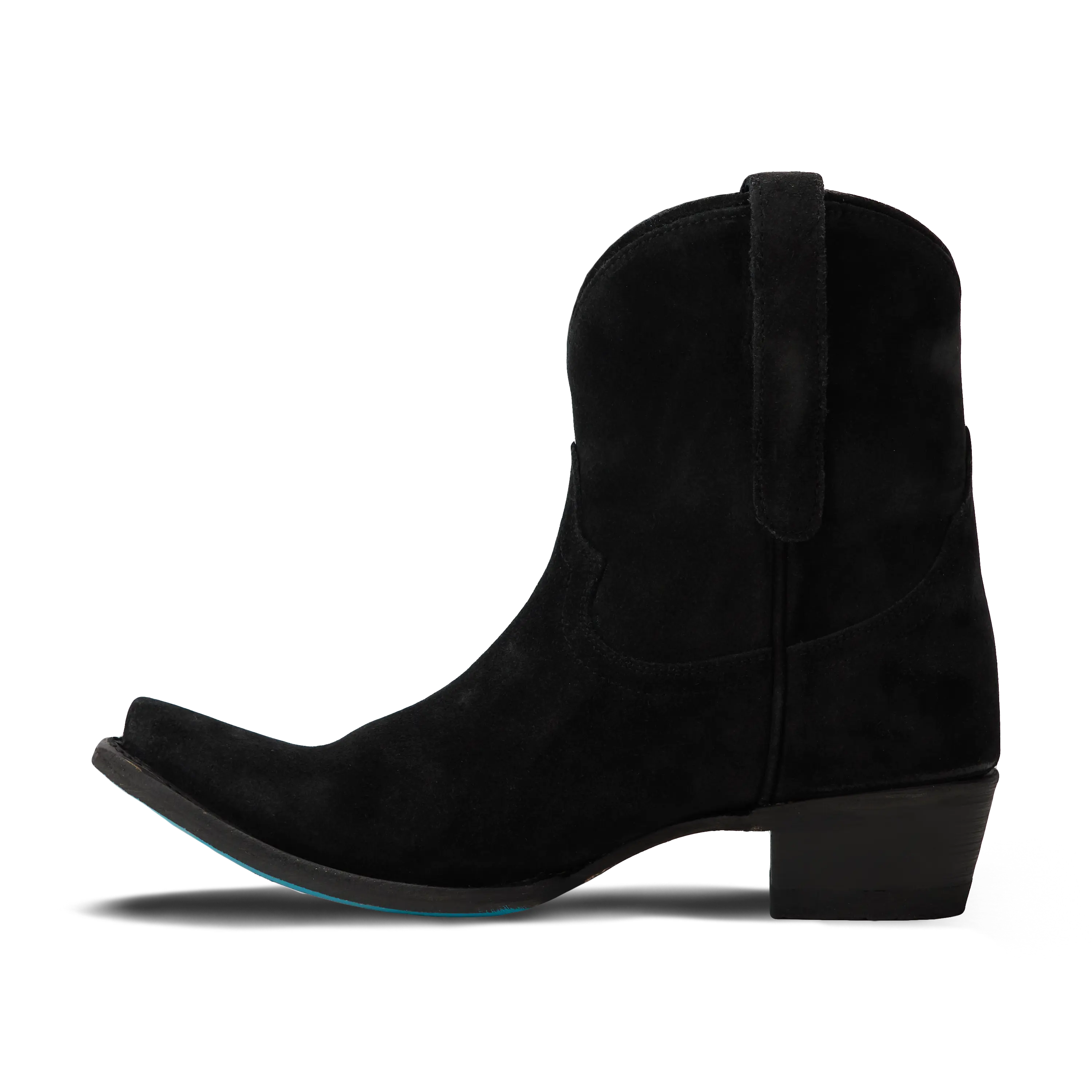 Emma Jane Bootie - Soft Black Suede Ladies Bootie Western Fashion by Lane
