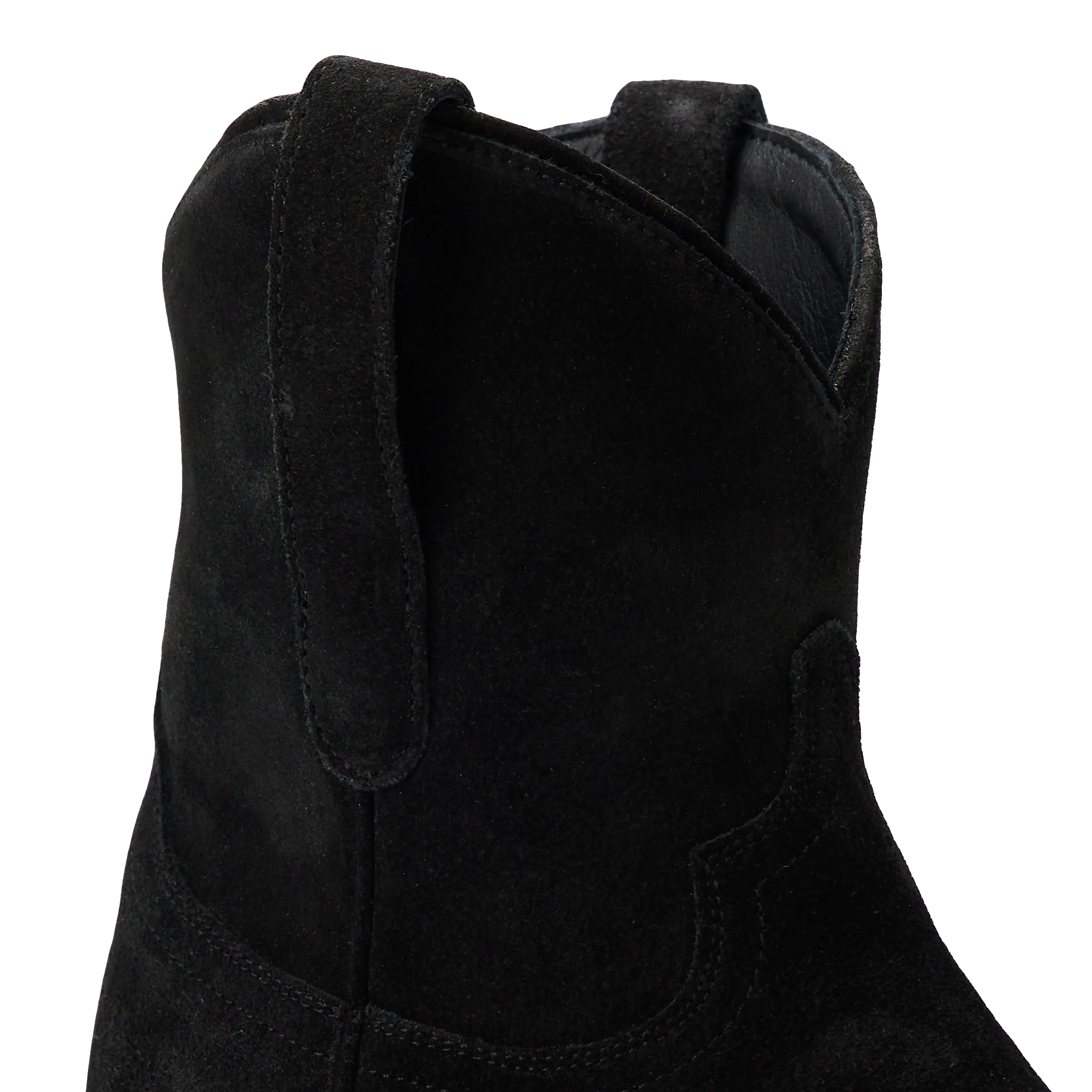Emma Jane Bootie - Soft Black Suede Ladies Bootie Western Fashion by Lane