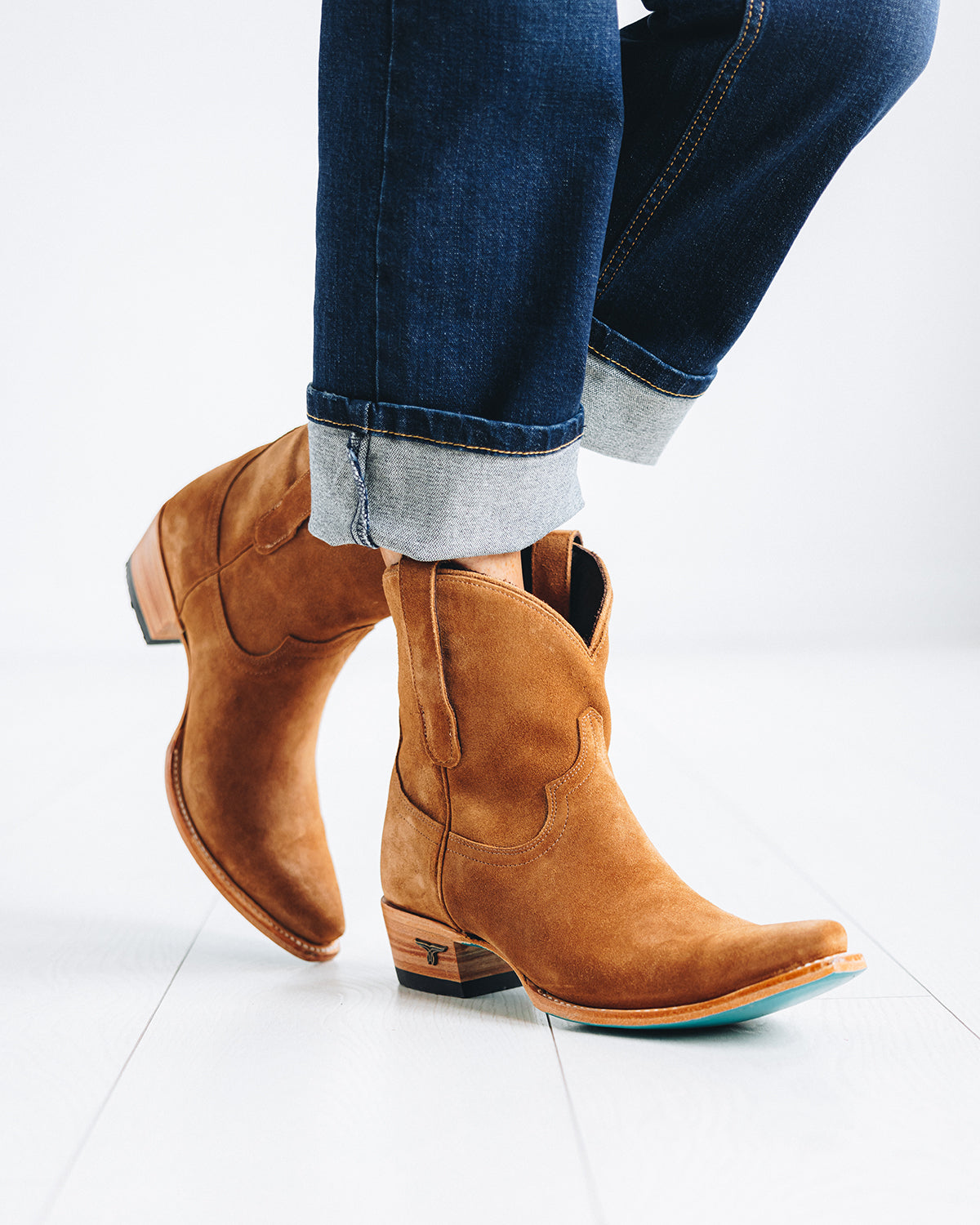 Emma Jane Bootie - Toffee Suede Ladies Bootie Western Fashion by Lane