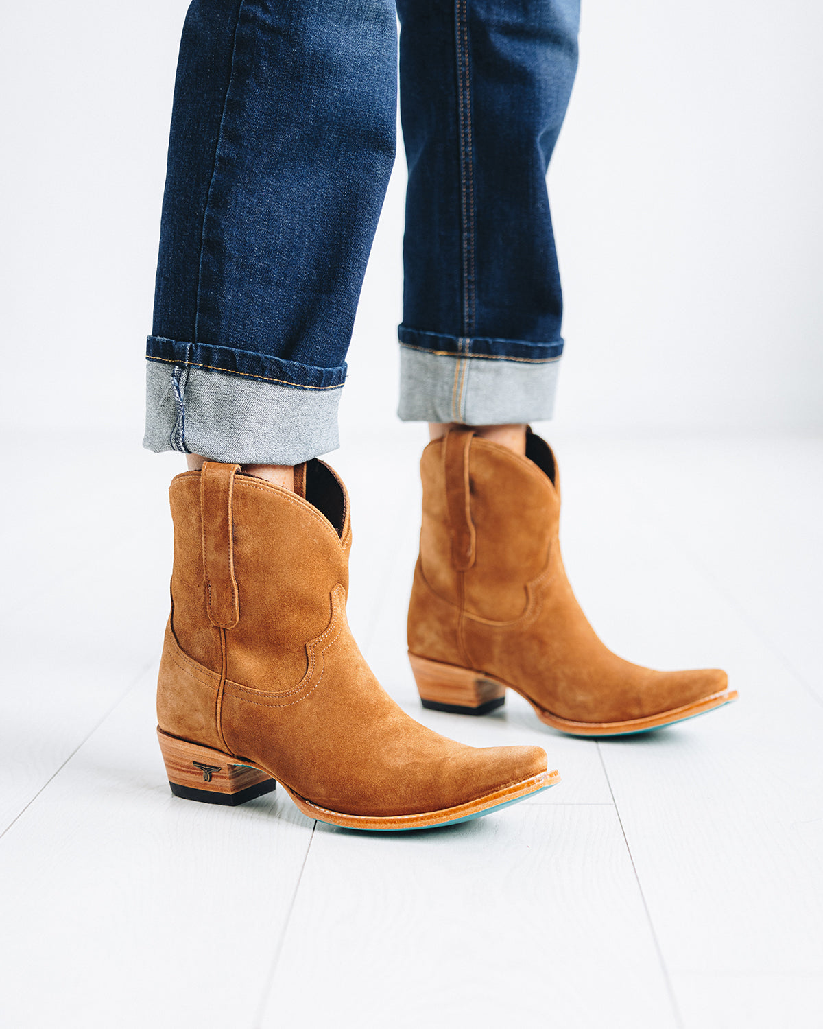 Emma Jane Bootie - Toffee Suede Ladies Bootie Western Fashion by Lane