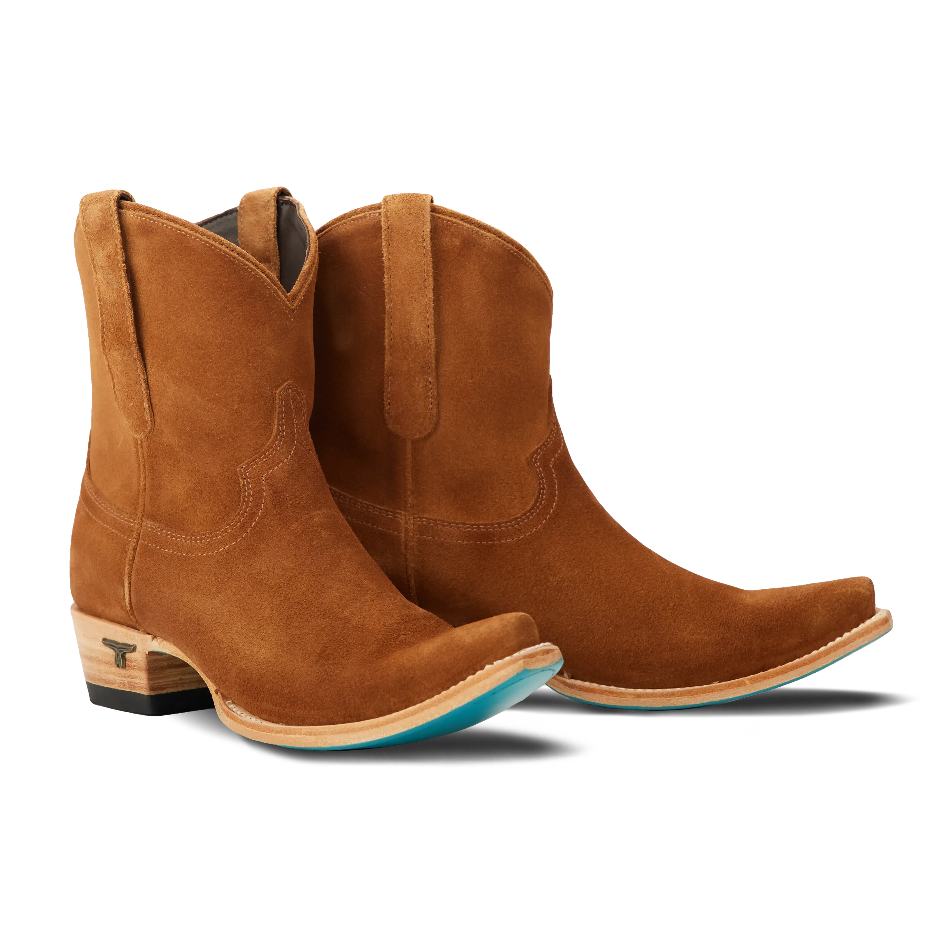 Emma Jane Bootie - Toffee Suede Ladies Bootie Toffee Suede Western Fashion by Lane