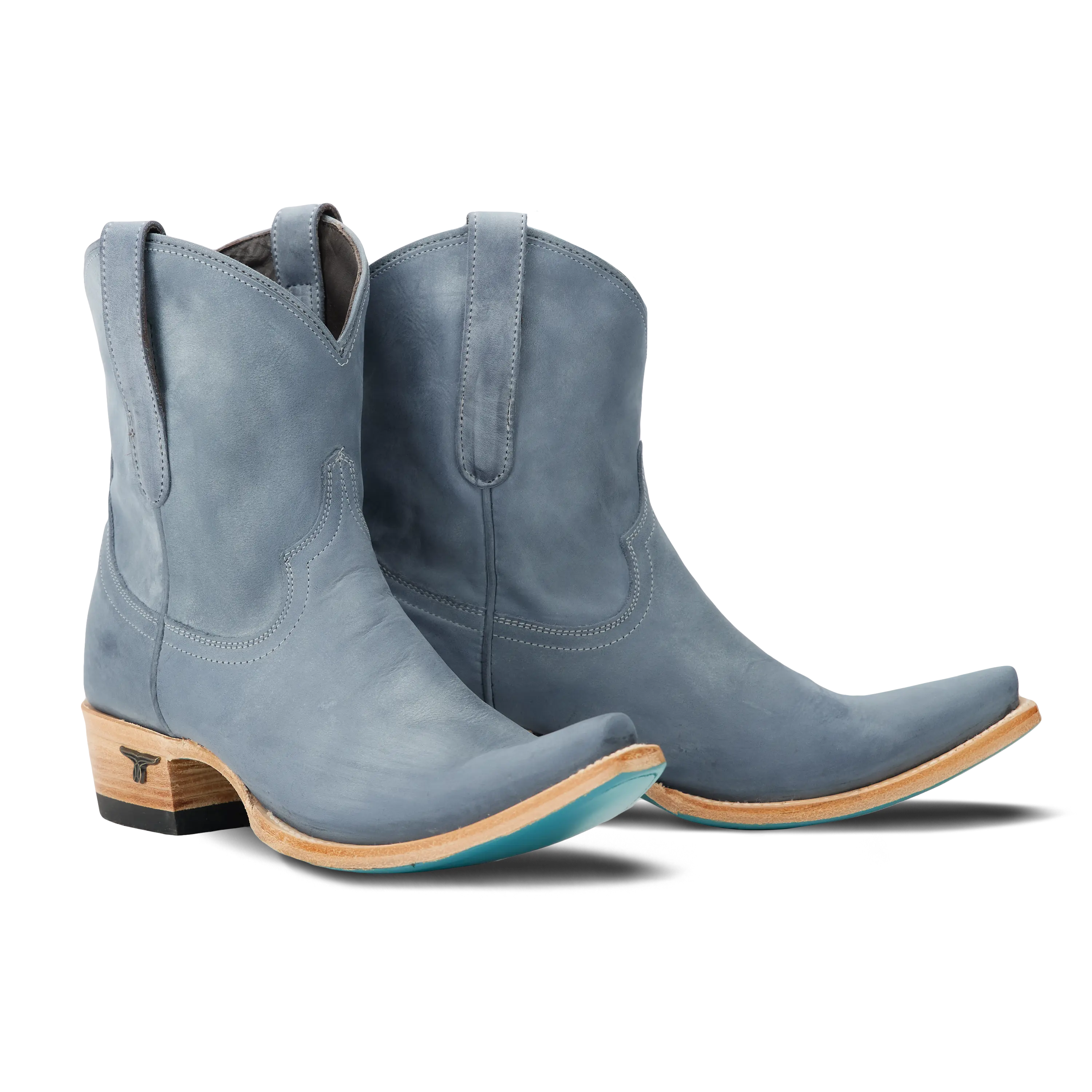Emma Jane Bootie - Washed Denim Ladies Bootie Washed Denim Western Fashion by Lane