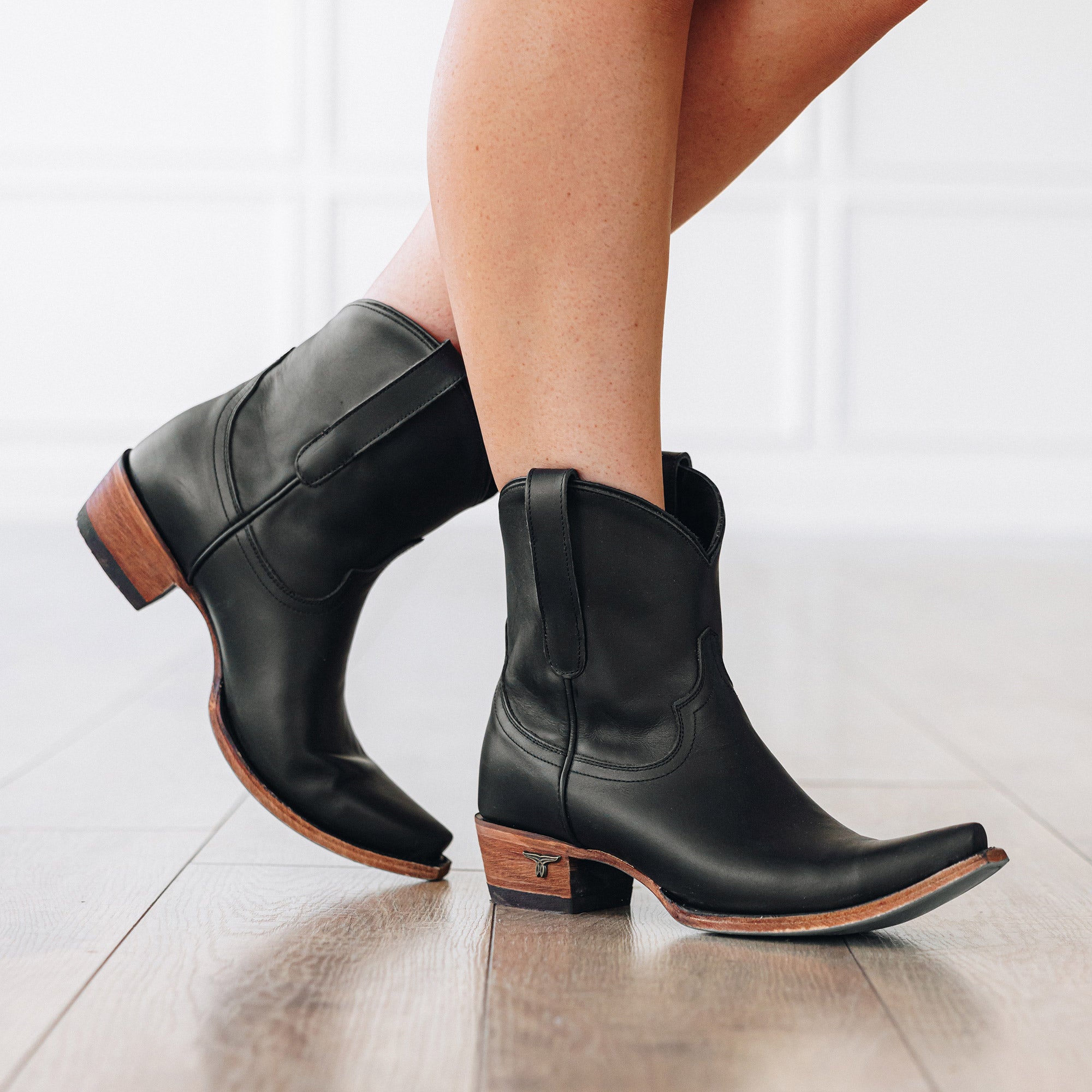 Emma Jane Bootie - Jet Black Ladies Bootie Western Fashion by Lane